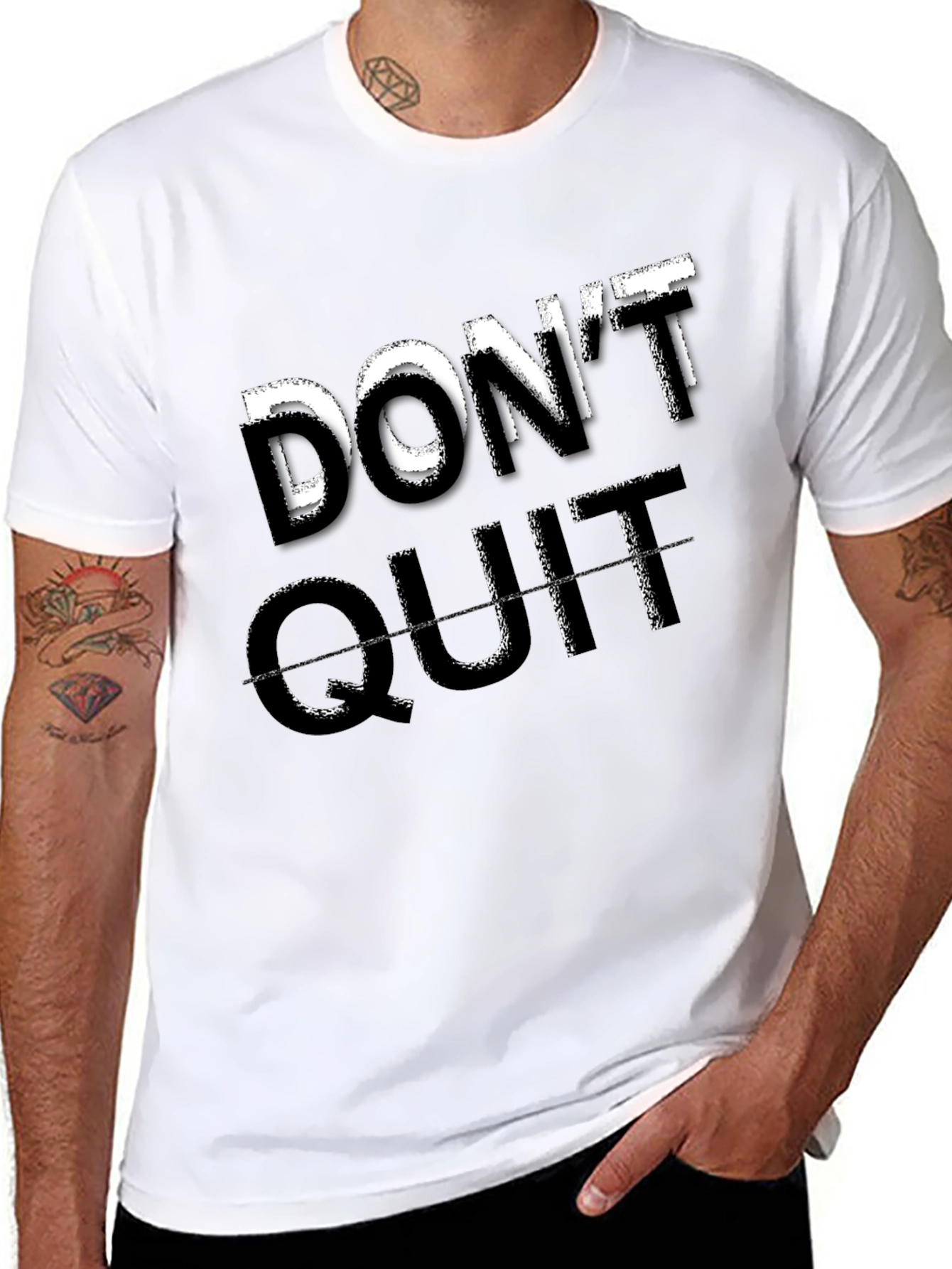 Dont Quit Motivational Graphic Tee
