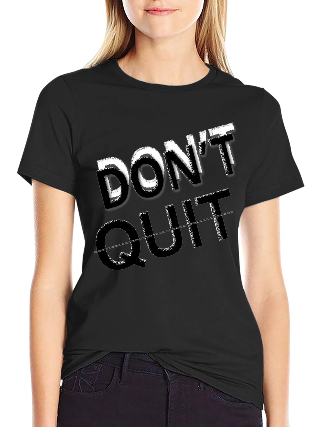 Dont Quit Motivational Graphic Tee