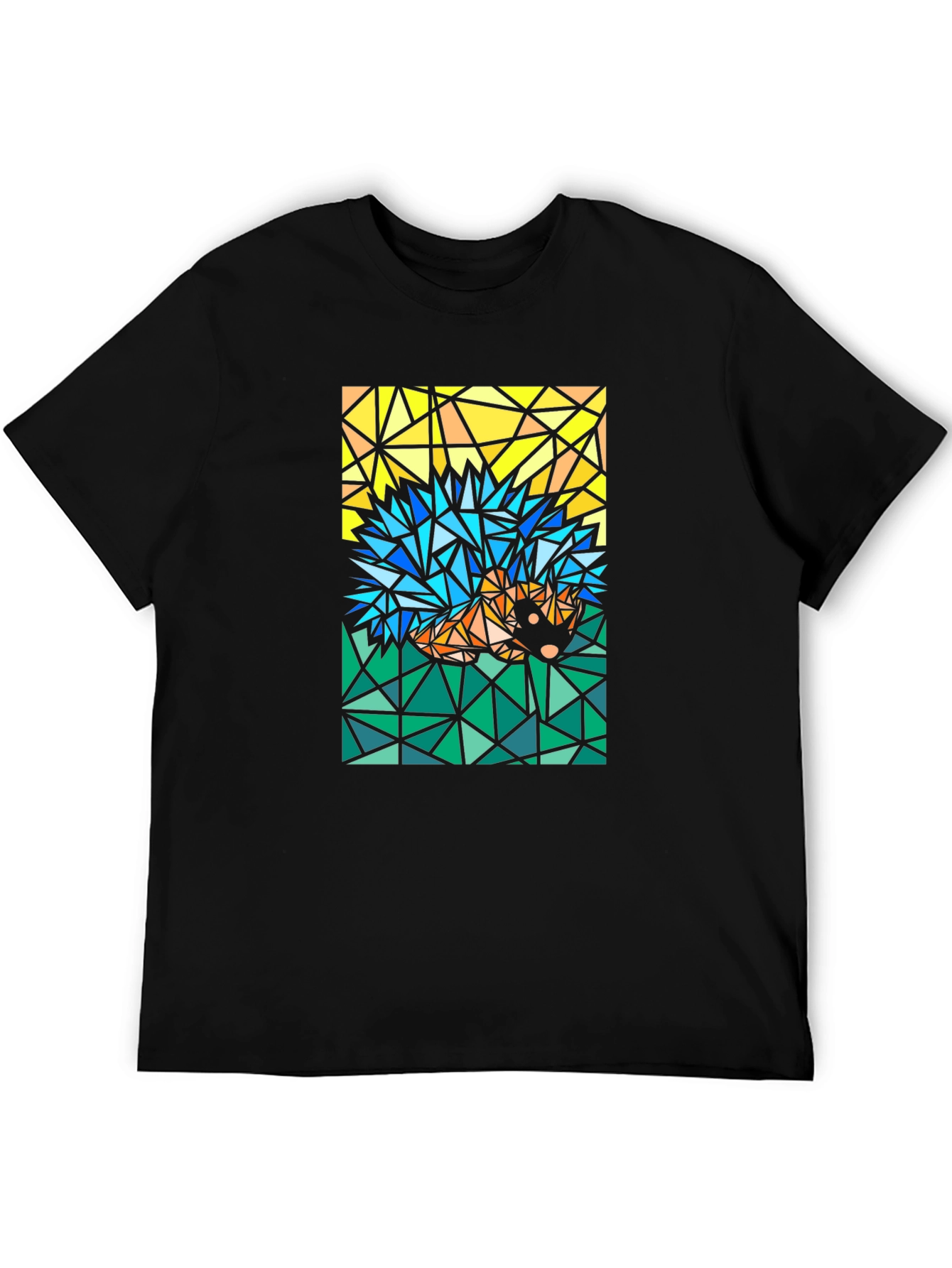 Abstract Hedgehog T-Shirt - Geometric Style