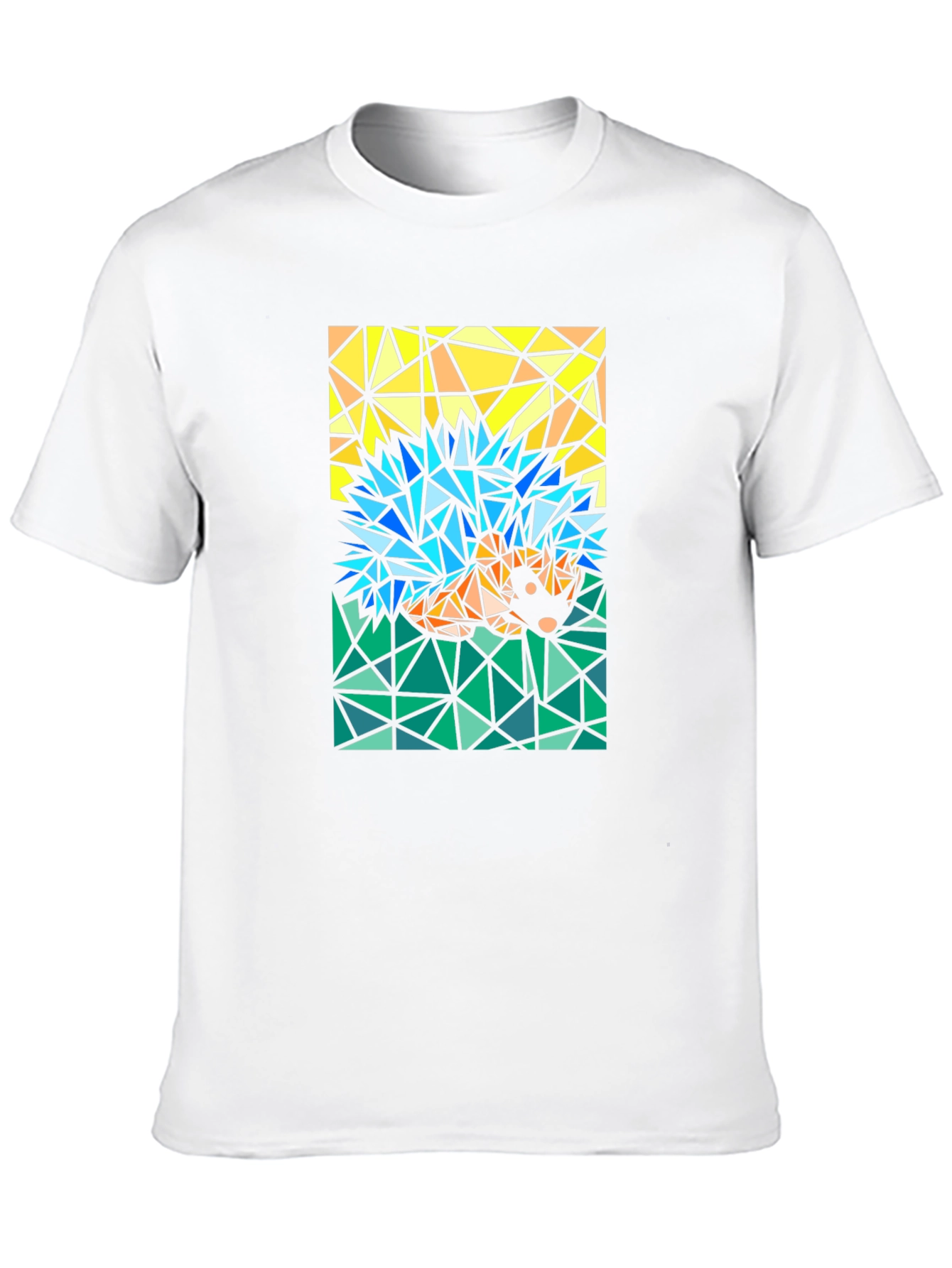 Abstract Hedgehog T-Shirt - Geometric Style