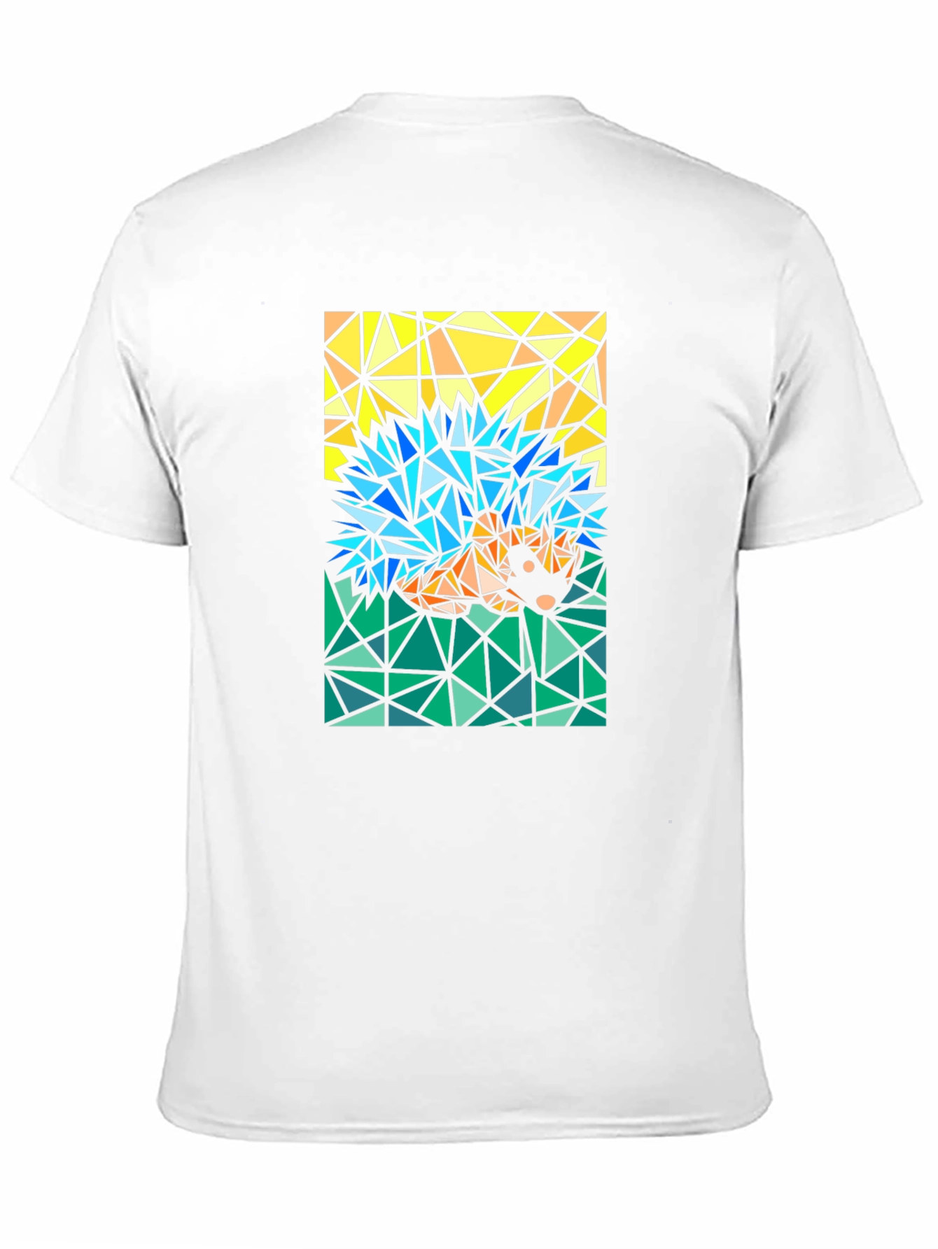 Abstract Hedgehog T-Shirt - Geometric Style