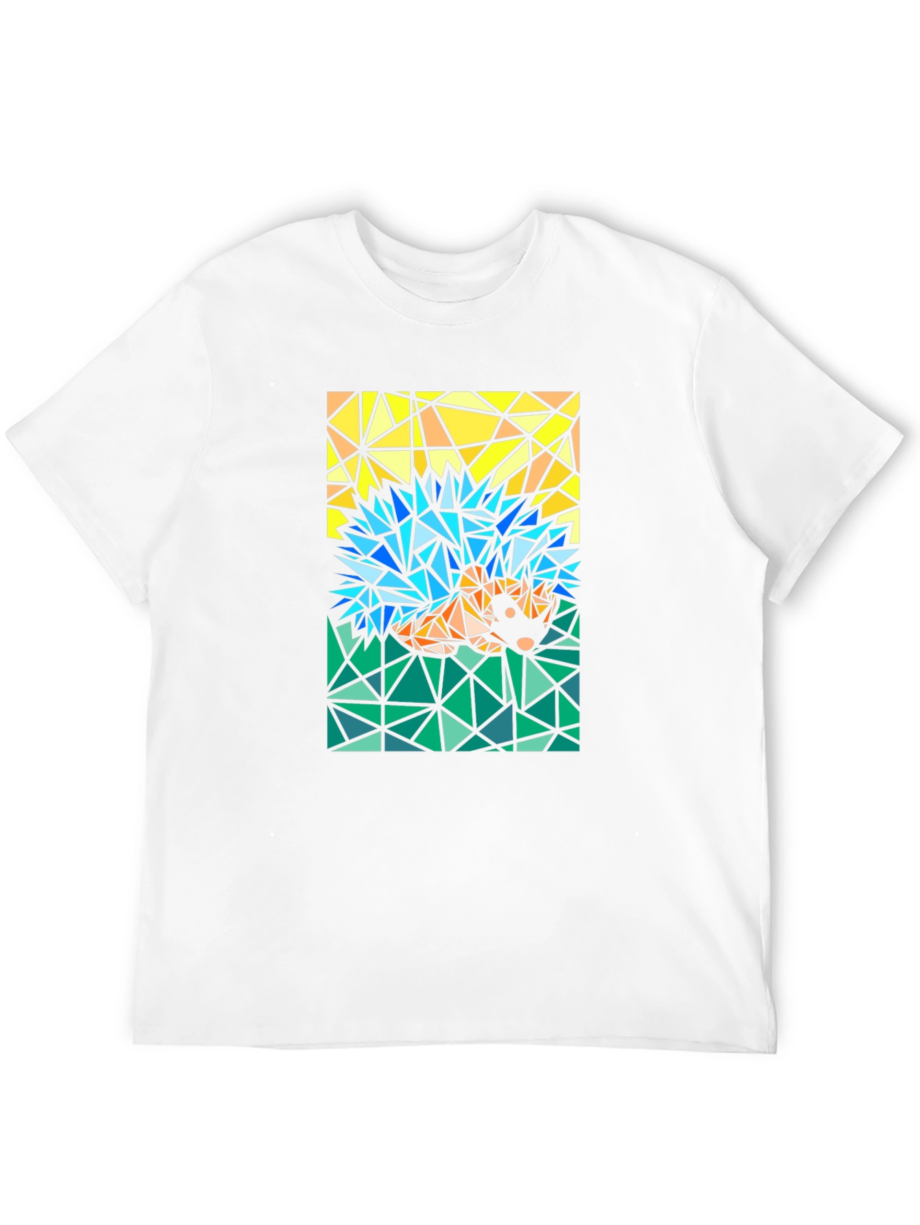 Abstract Hedgehog T-Shirt - Geometric Style