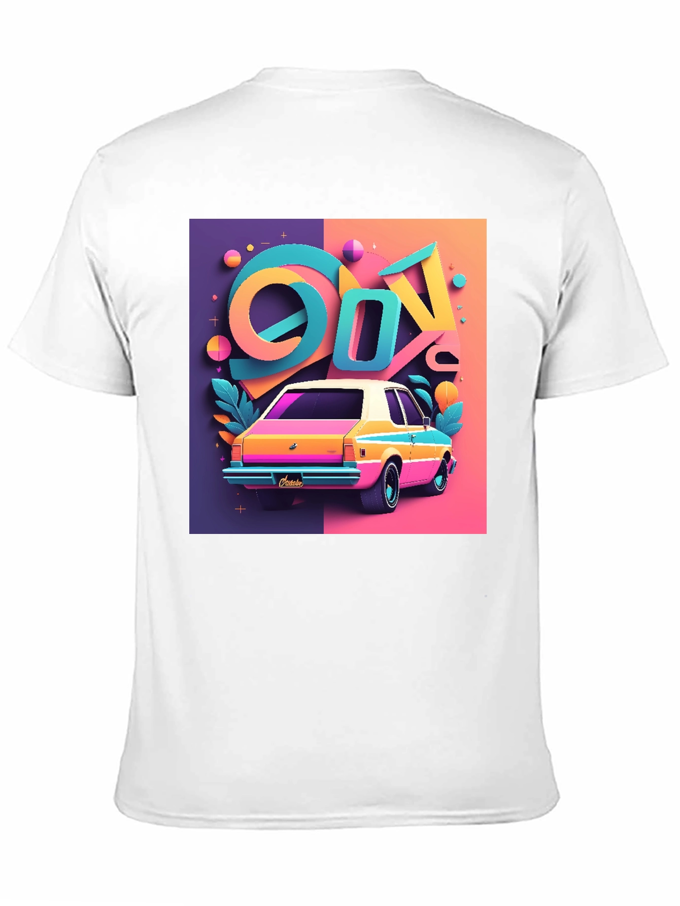 Vaporwave 90s Retro Car Graphic Tee