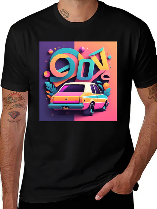 Vaporwave 90s Retro Car Graphic Tee