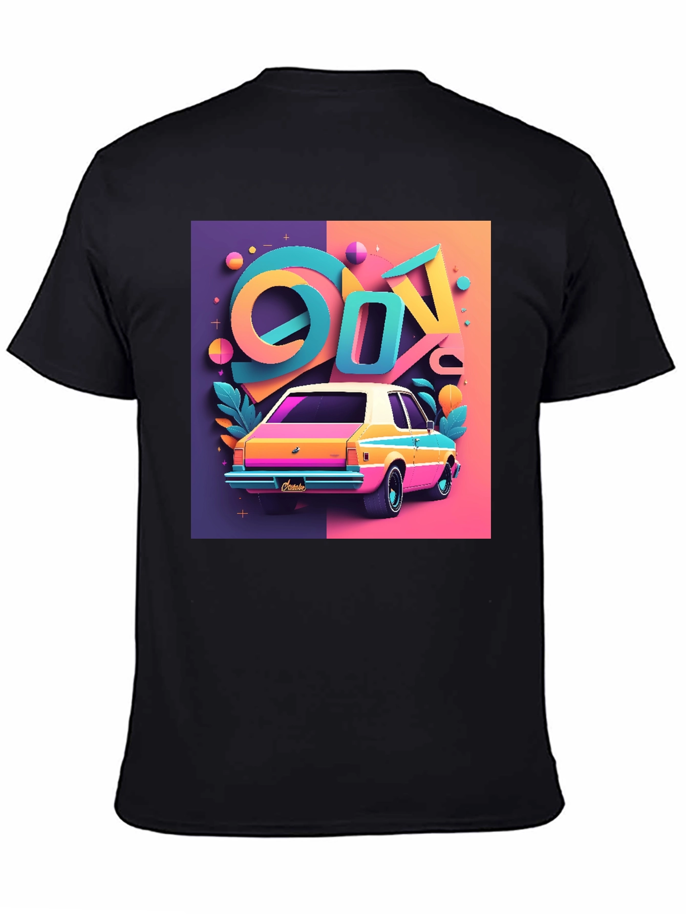 Vaporwave 90s Retro Car Graphic Tee