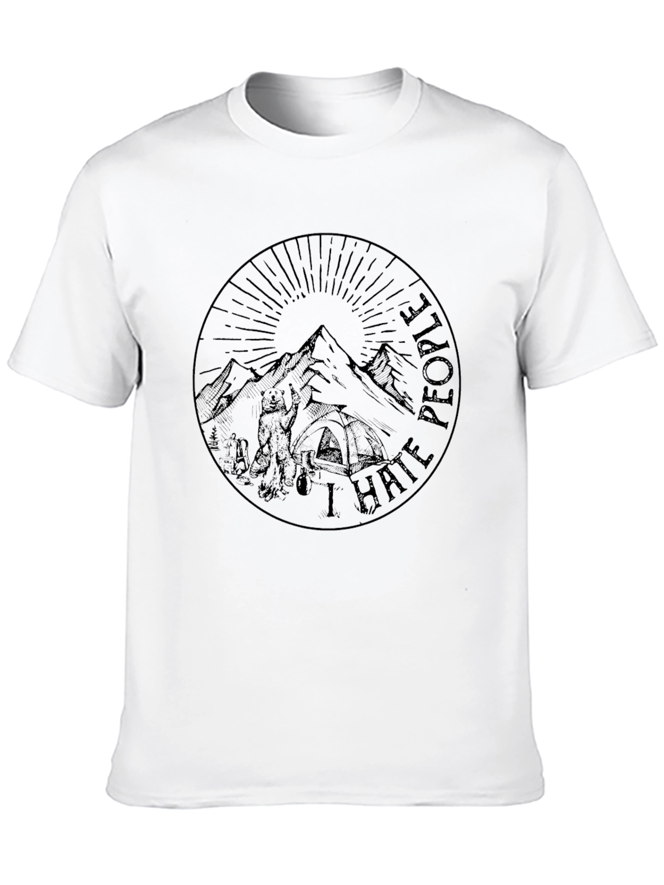 I Hate People Camping Graphic T-Shirt