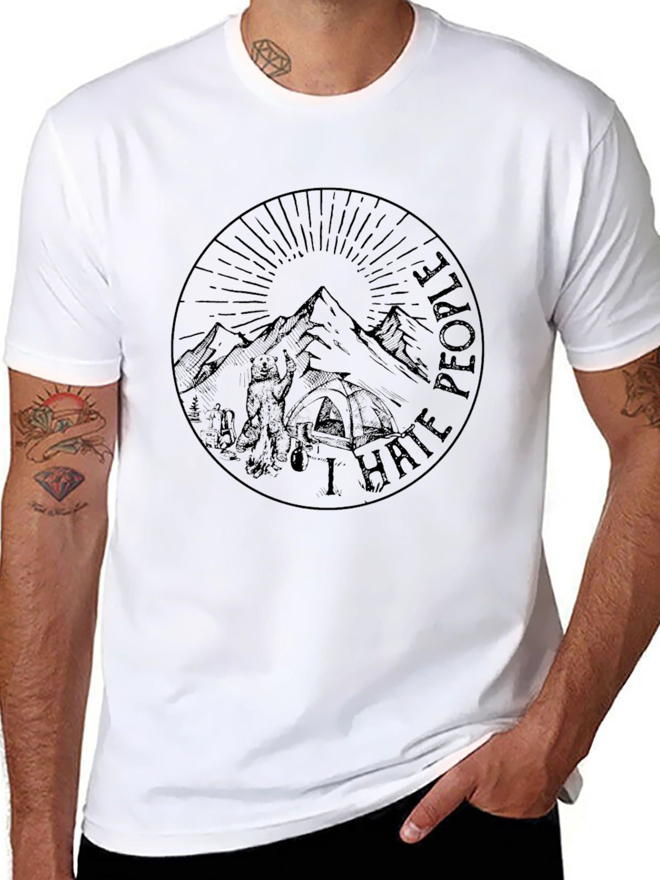 I Hate People Camping Graphic T-Shirt