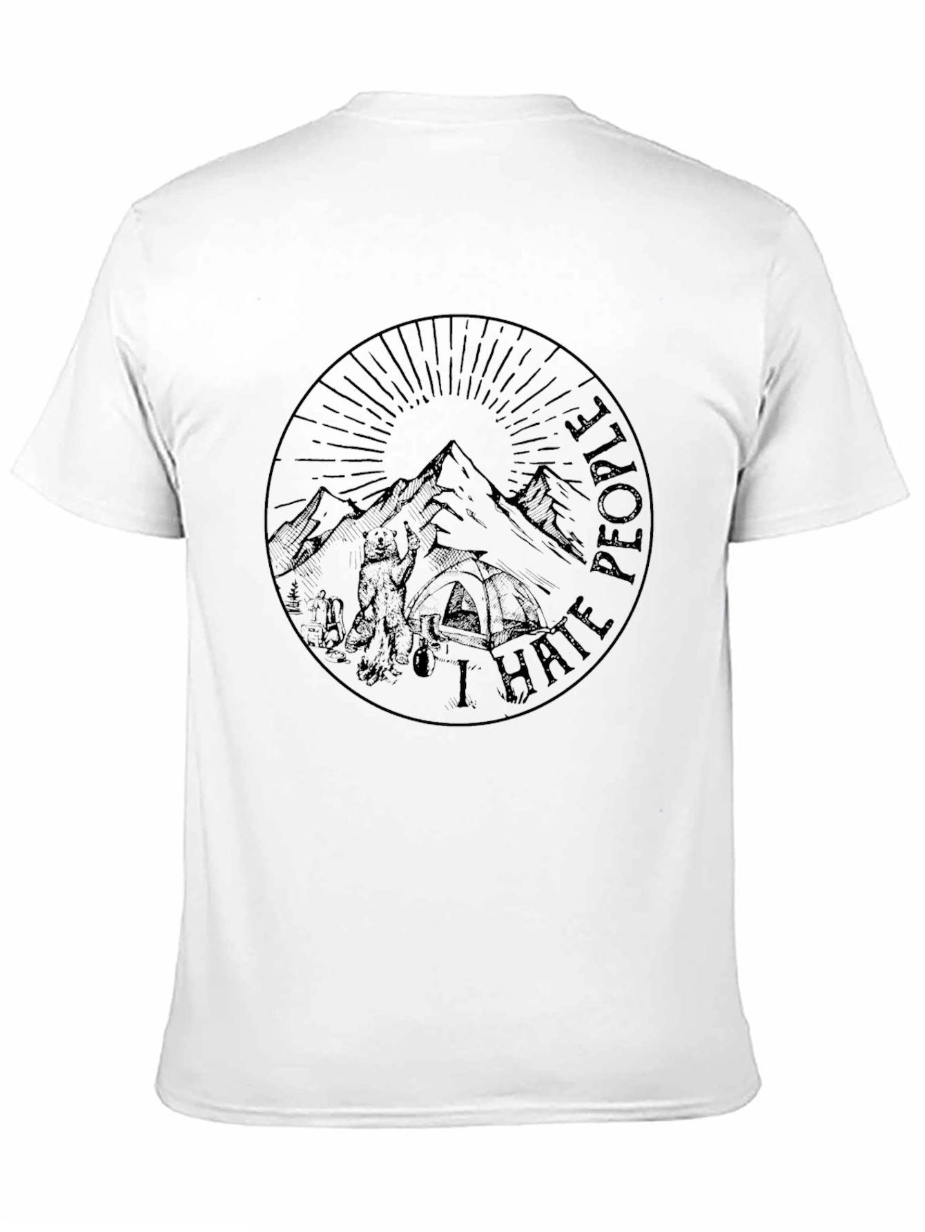 I Hate People Camping Graphic T-Shirt