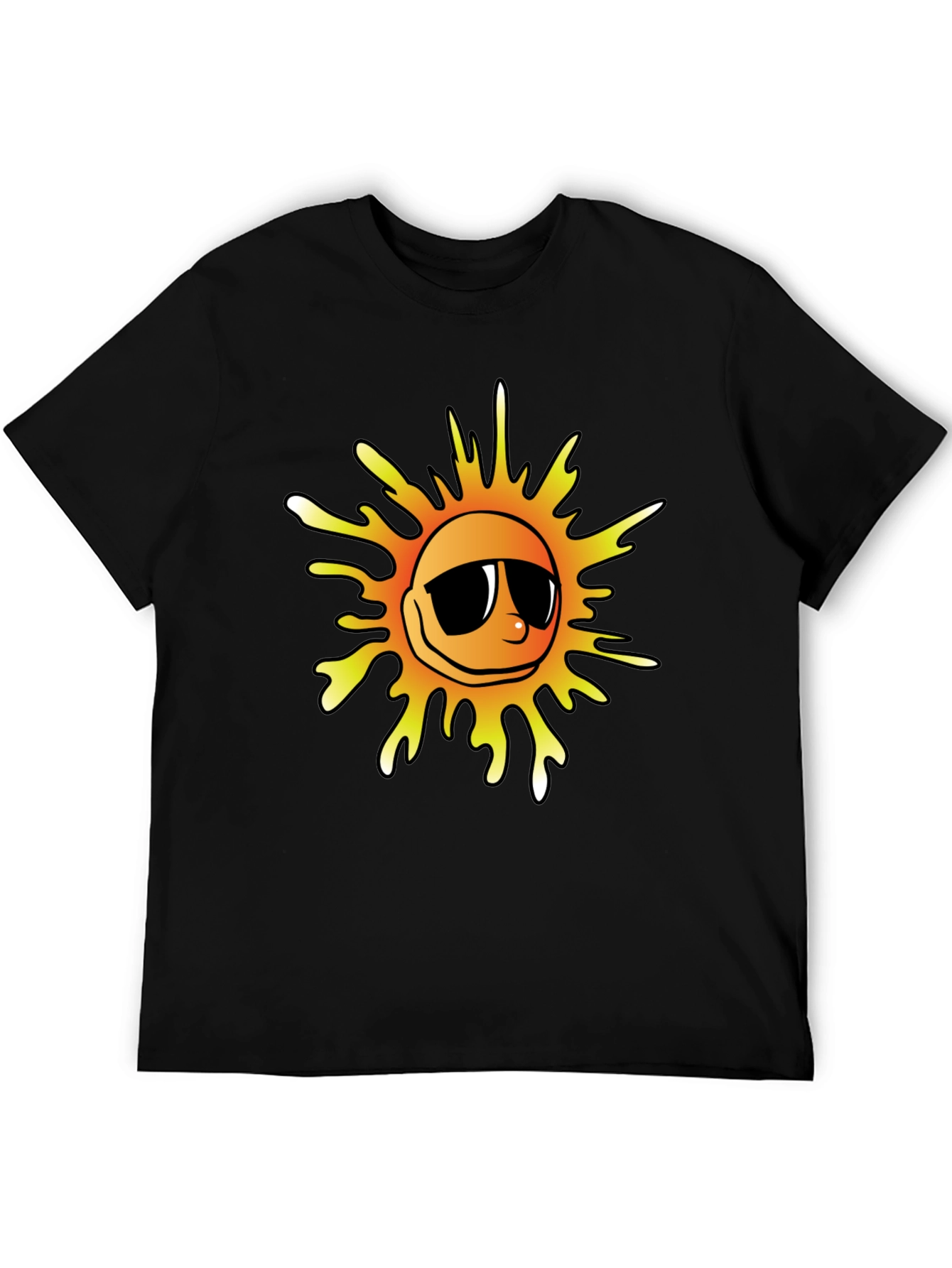 Cool Sun Graphic Tee - Black