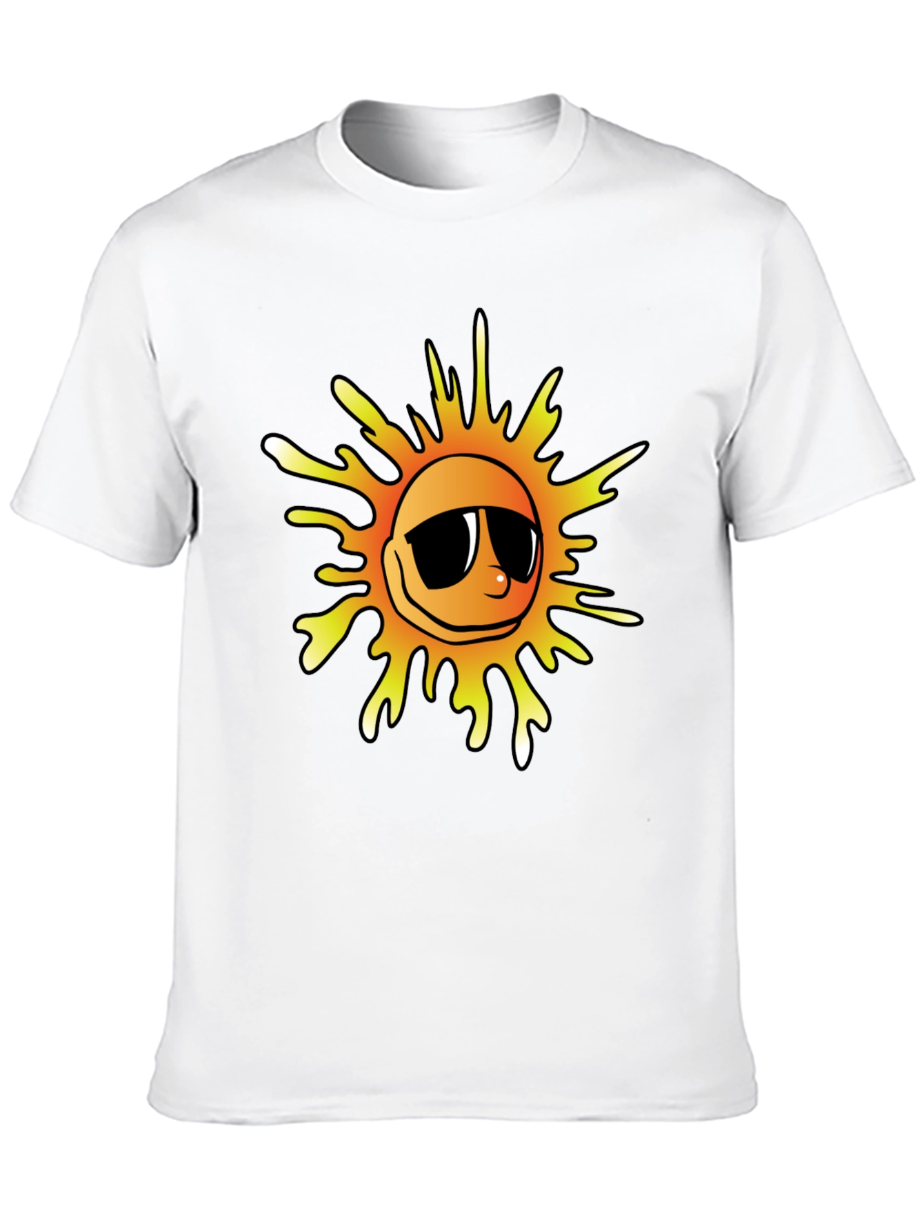 Cool Sun Graphic Tee - Black