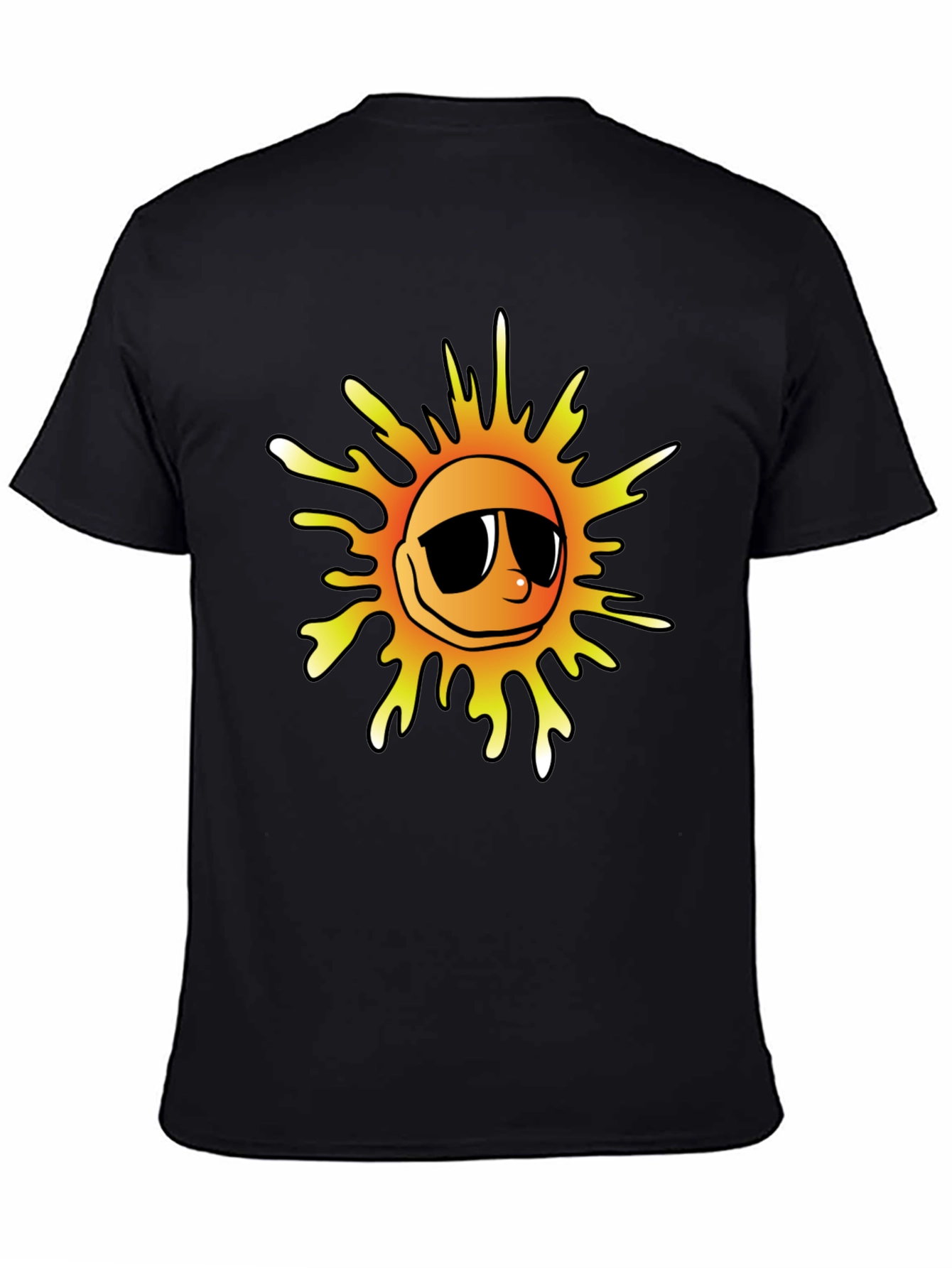 Cool Sun Graphic Tee - Black