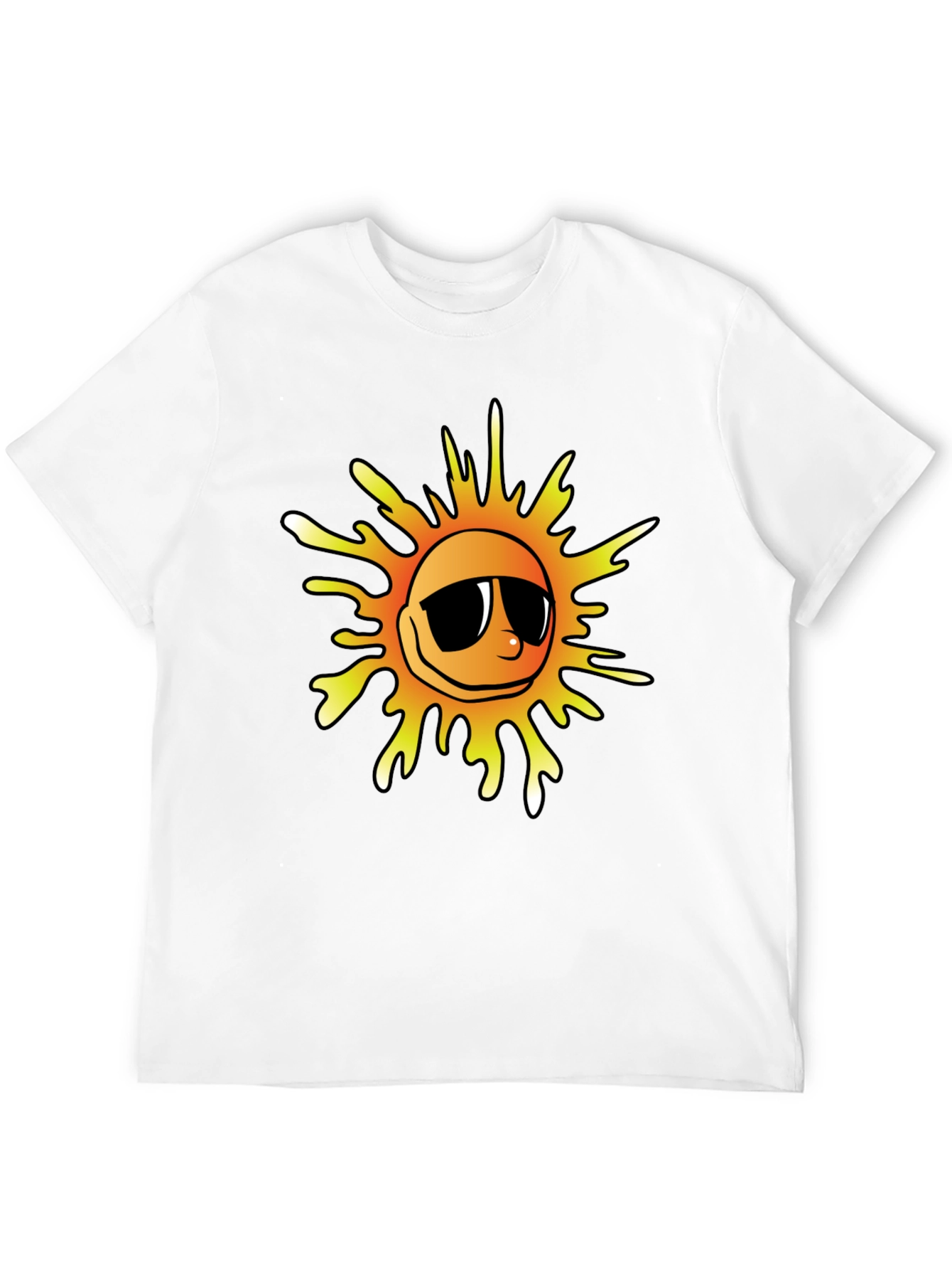 Cool Sun Graphic Tee - Black