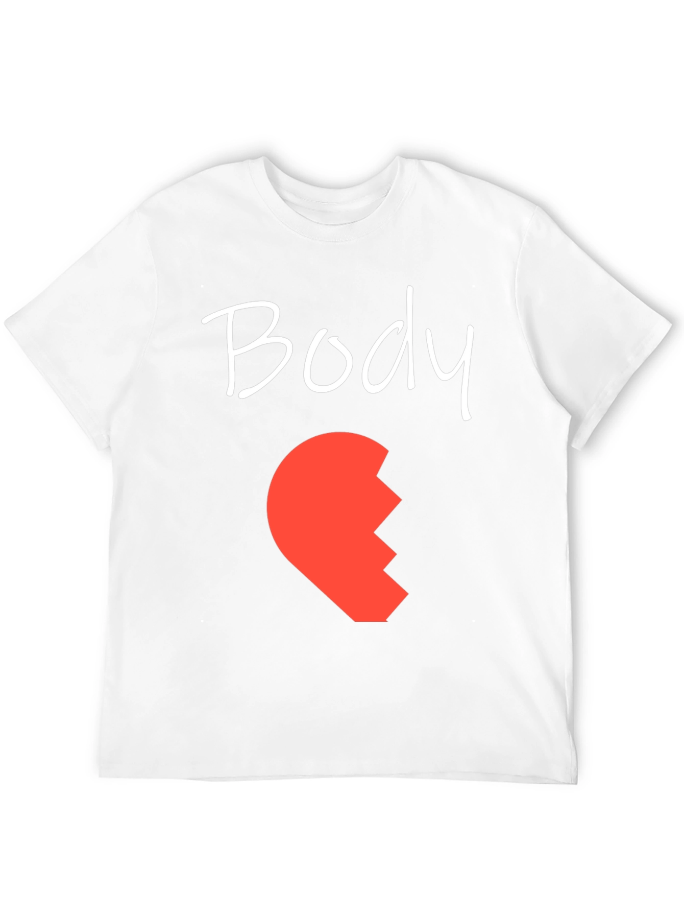 Body Half Heart Matching Couple Tee