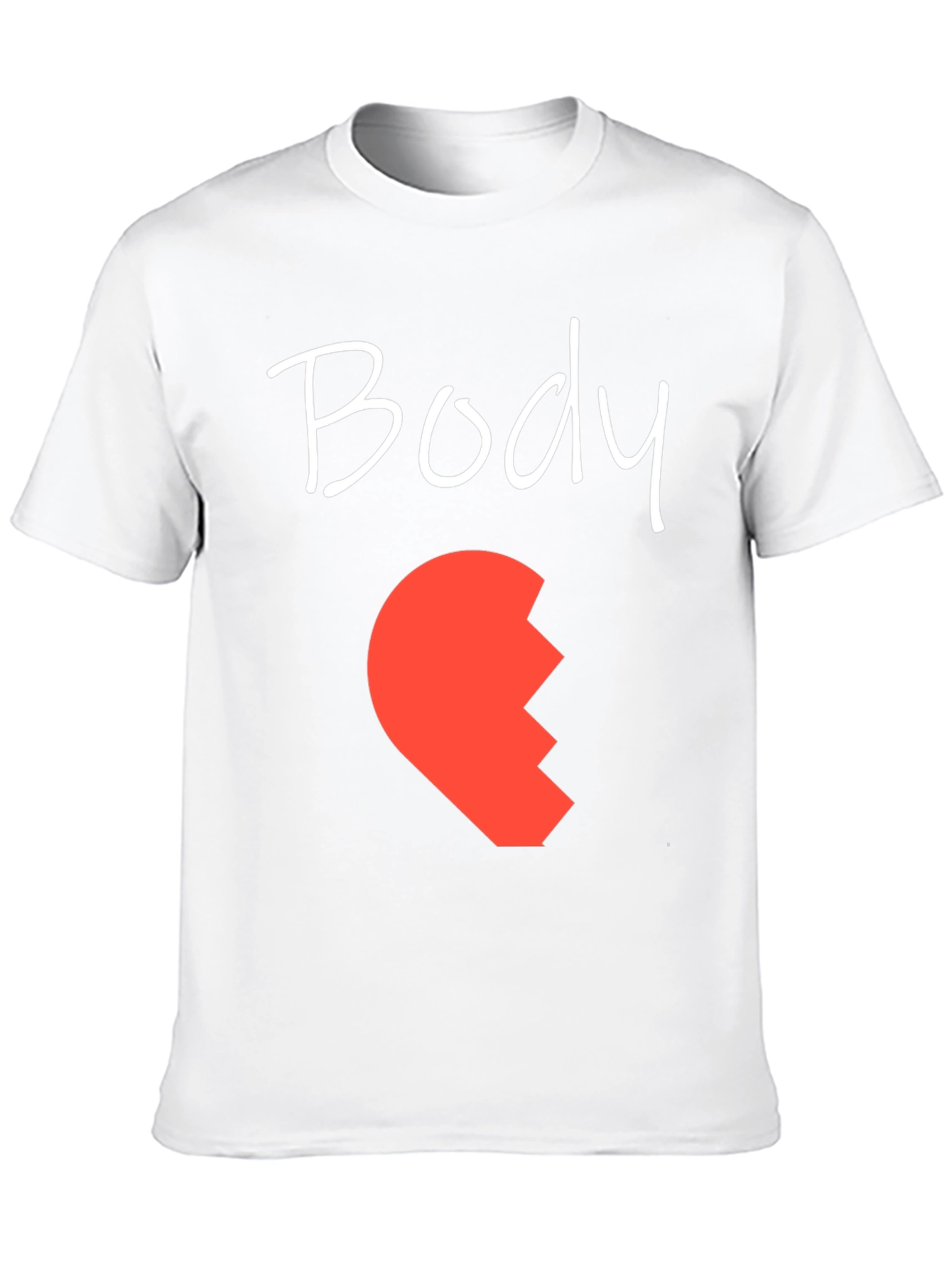 Body Half Heart Matching Couple Tee