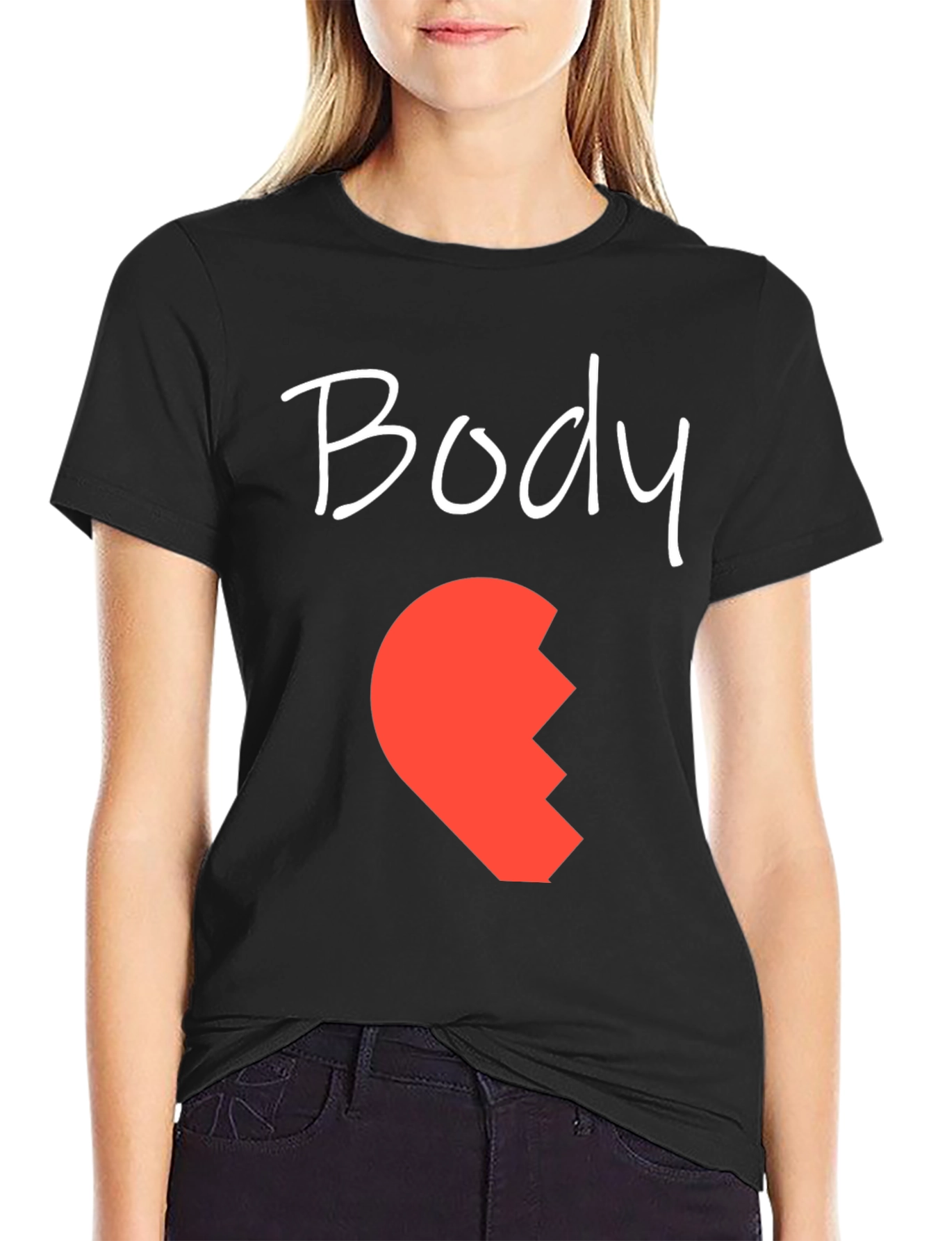 Body Half Heart Matching Couple Tee