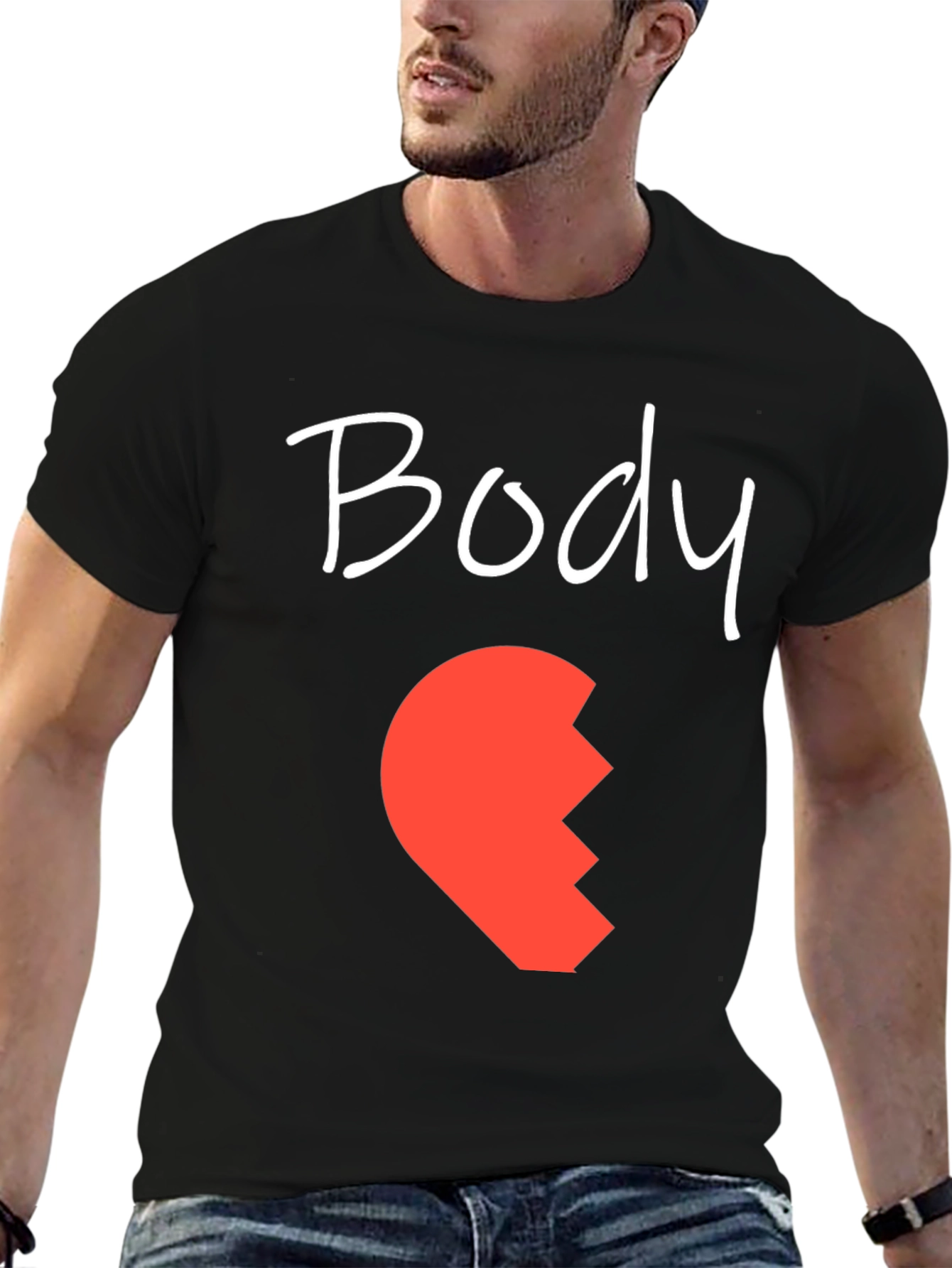 Body Half Heart Matching Couple Tee