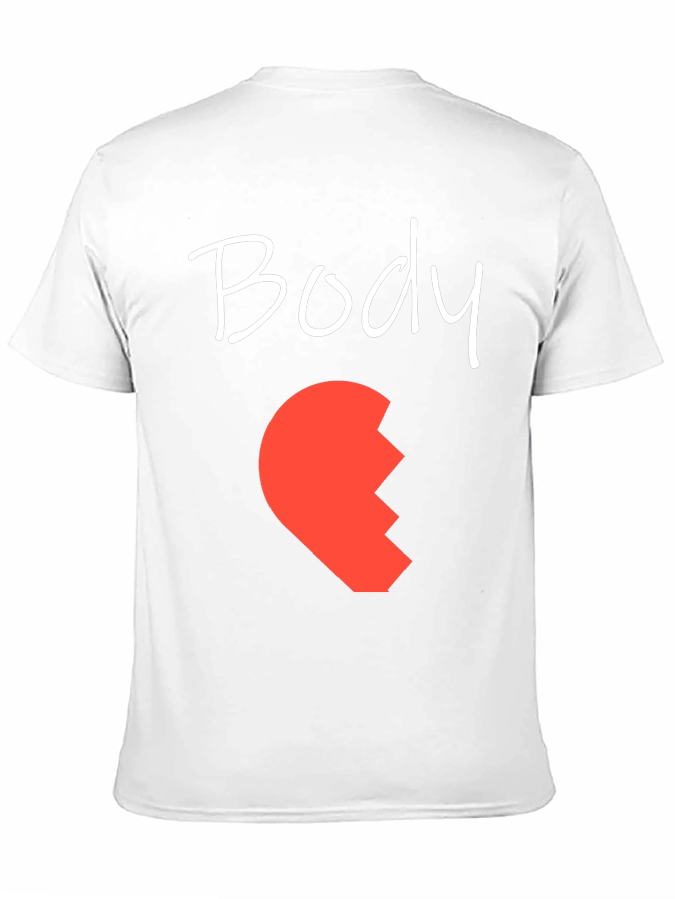 Body Half Heart Matching Couple Tee