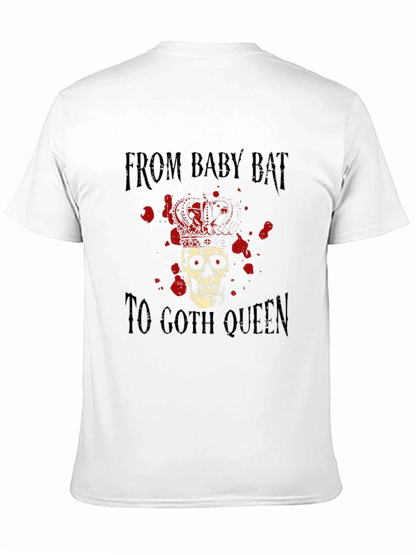 Goth Queen Graphic Tee - Skull & Crown