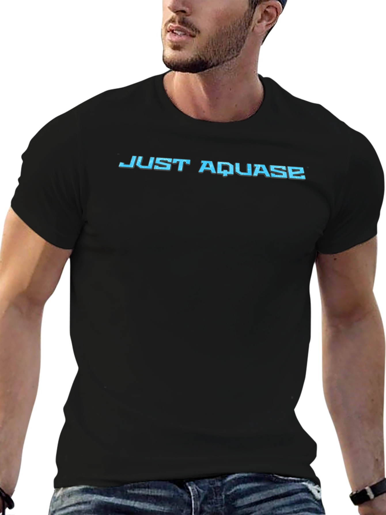 Just Aquase Black T-Shirt