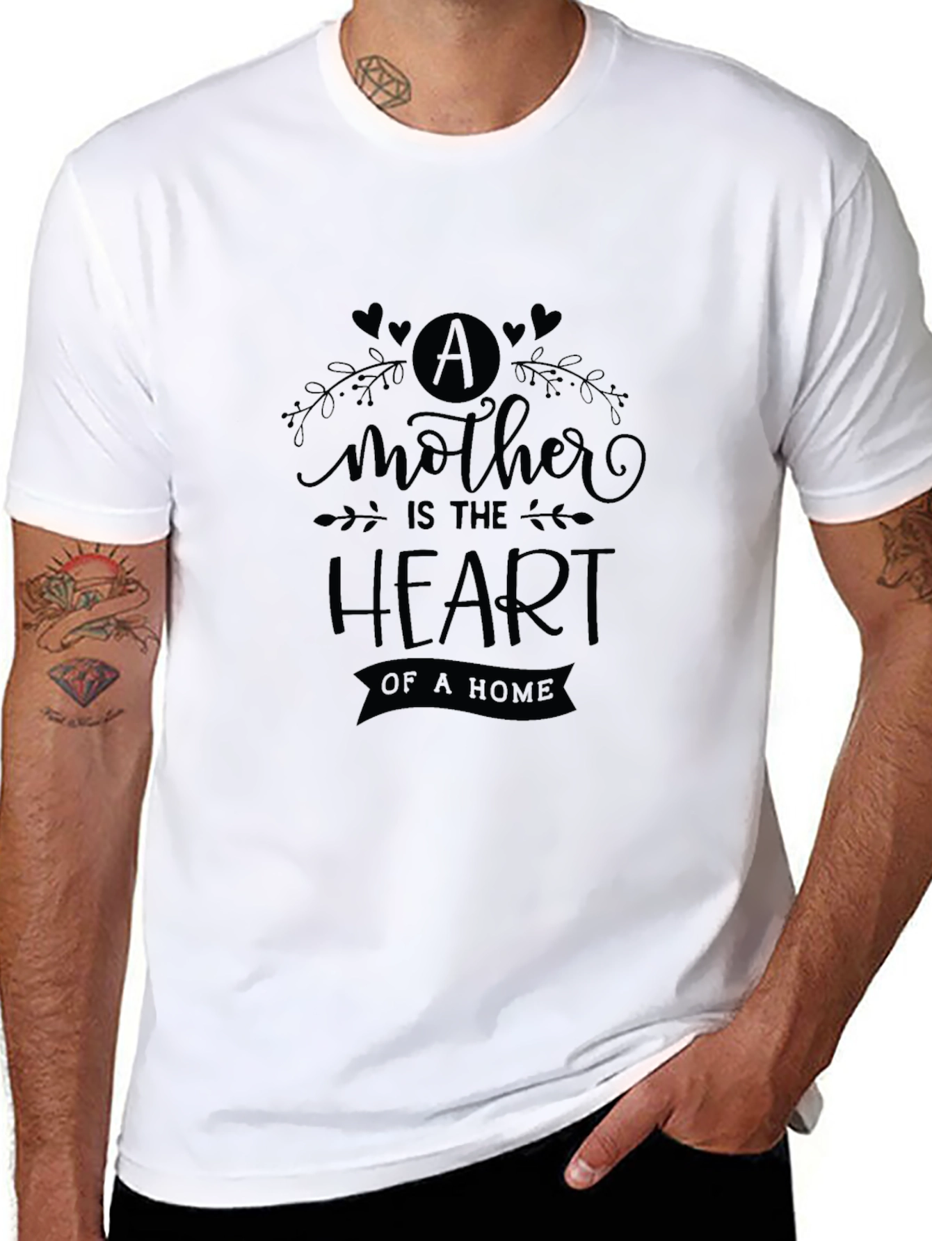 Mother is the Heart T-Shirt - Black