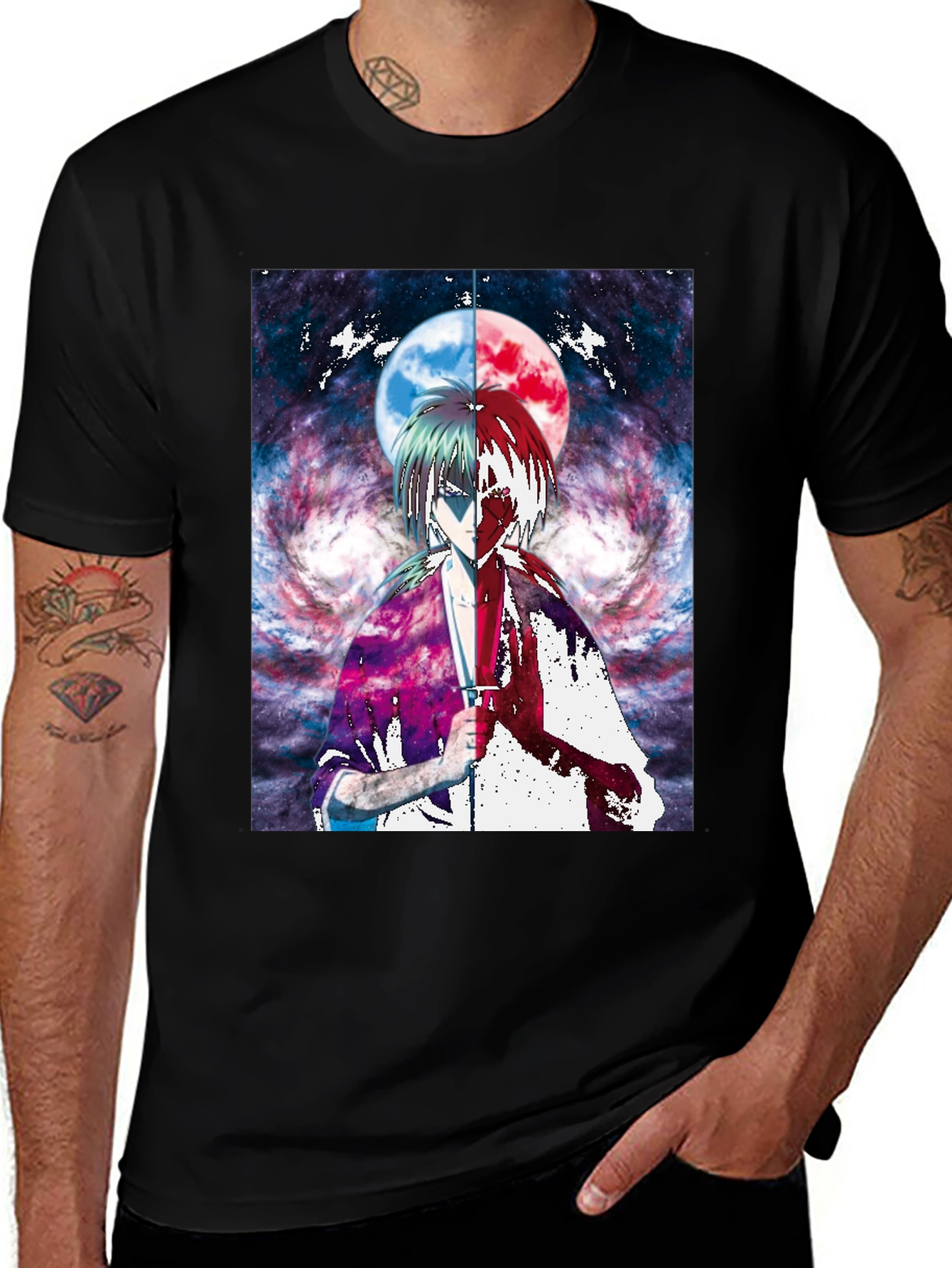 Anime Moon Graphic T-Shirt | Unique Design