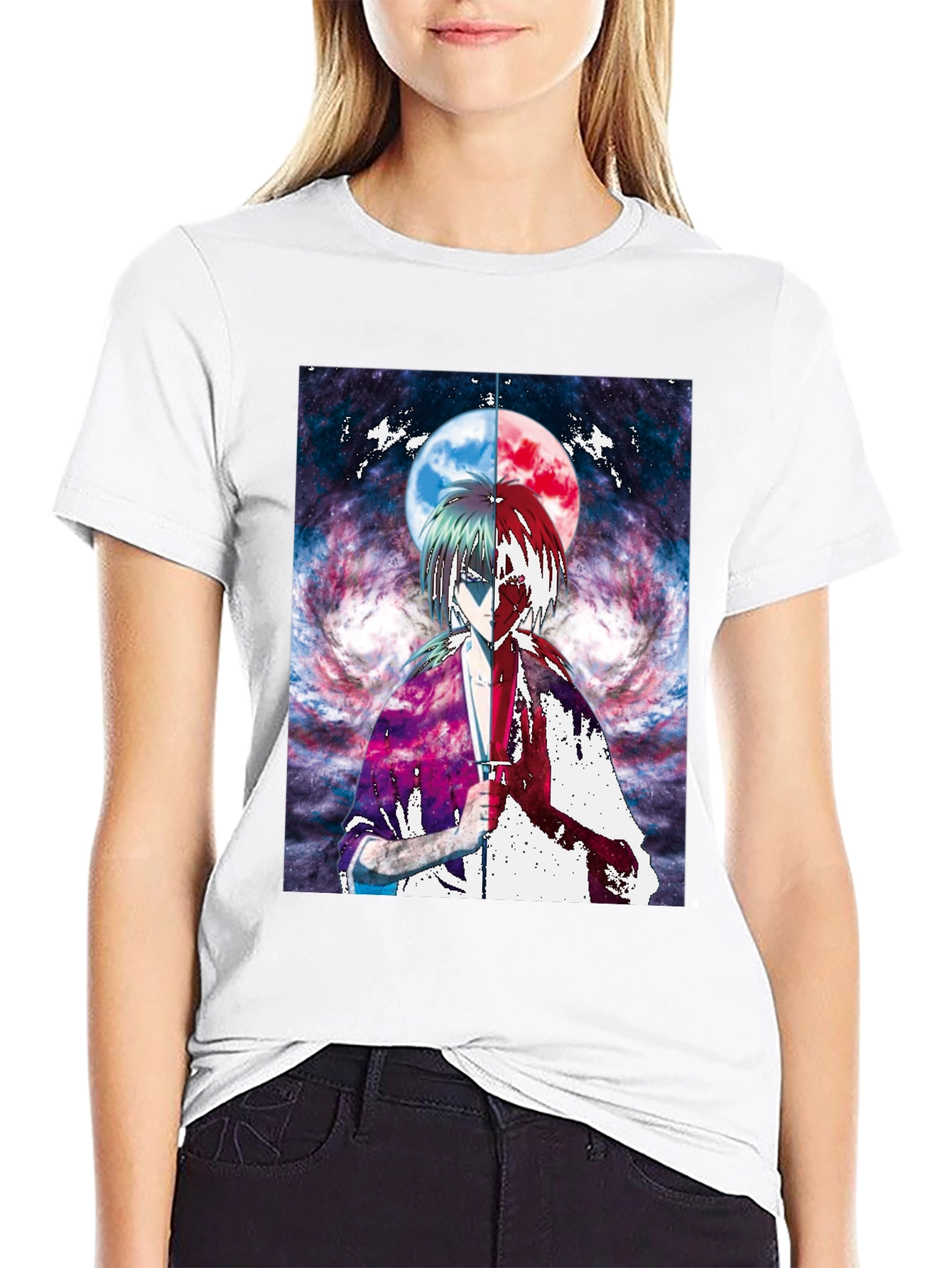 Anime Moon Graphic T-Shirt | Unique Design