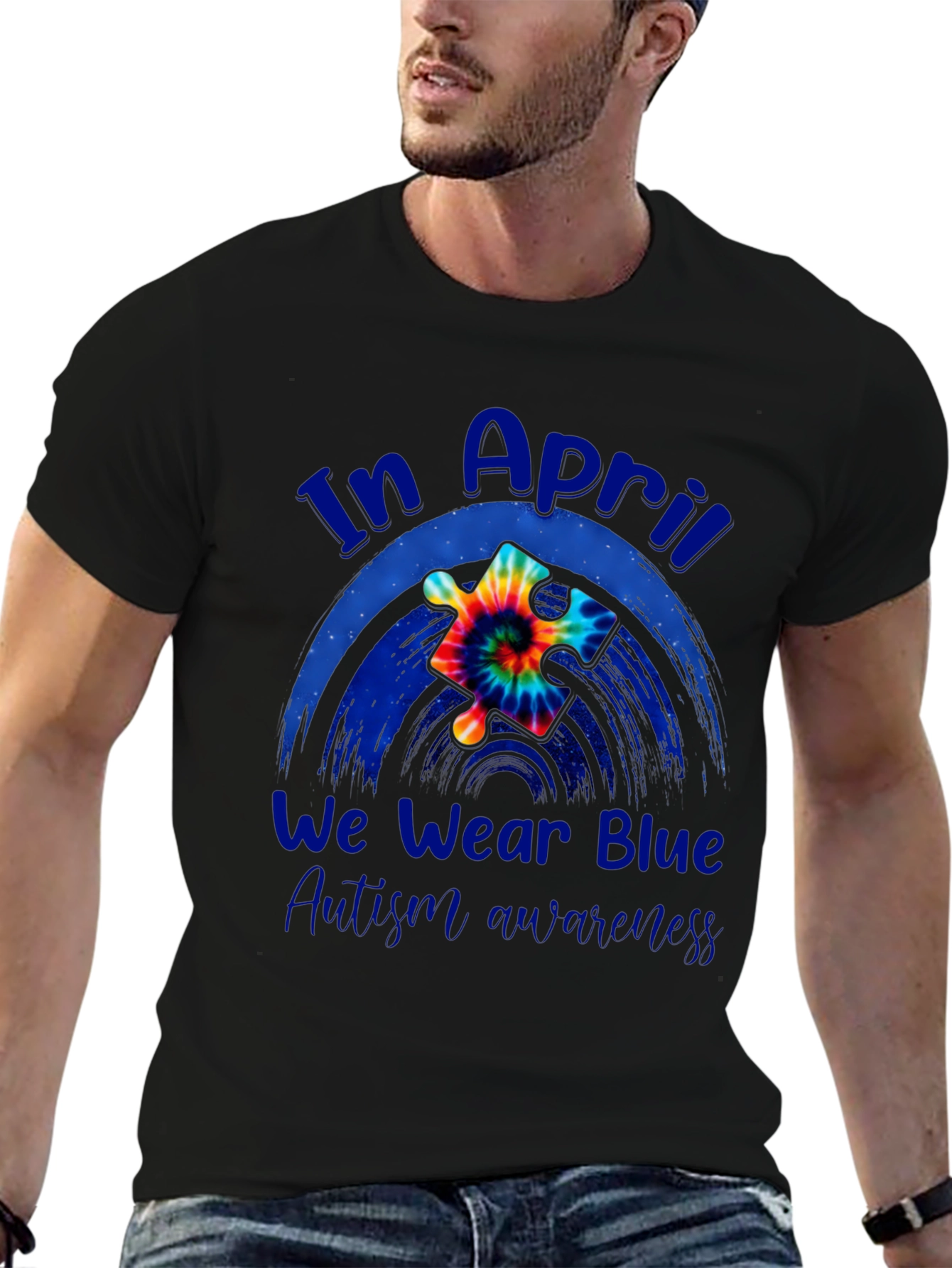 Autism Awareness T-Shirt - In April We Wear Blue