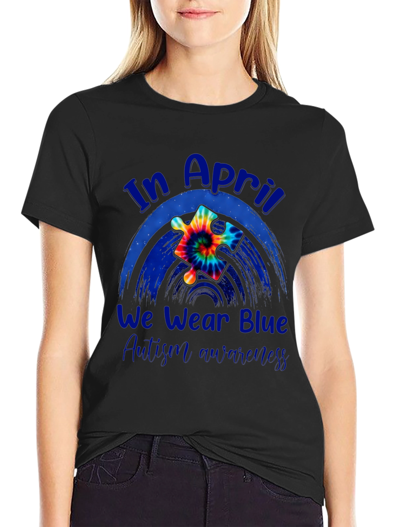 Autism Awareness T-Shirt - In April We Wear Blue