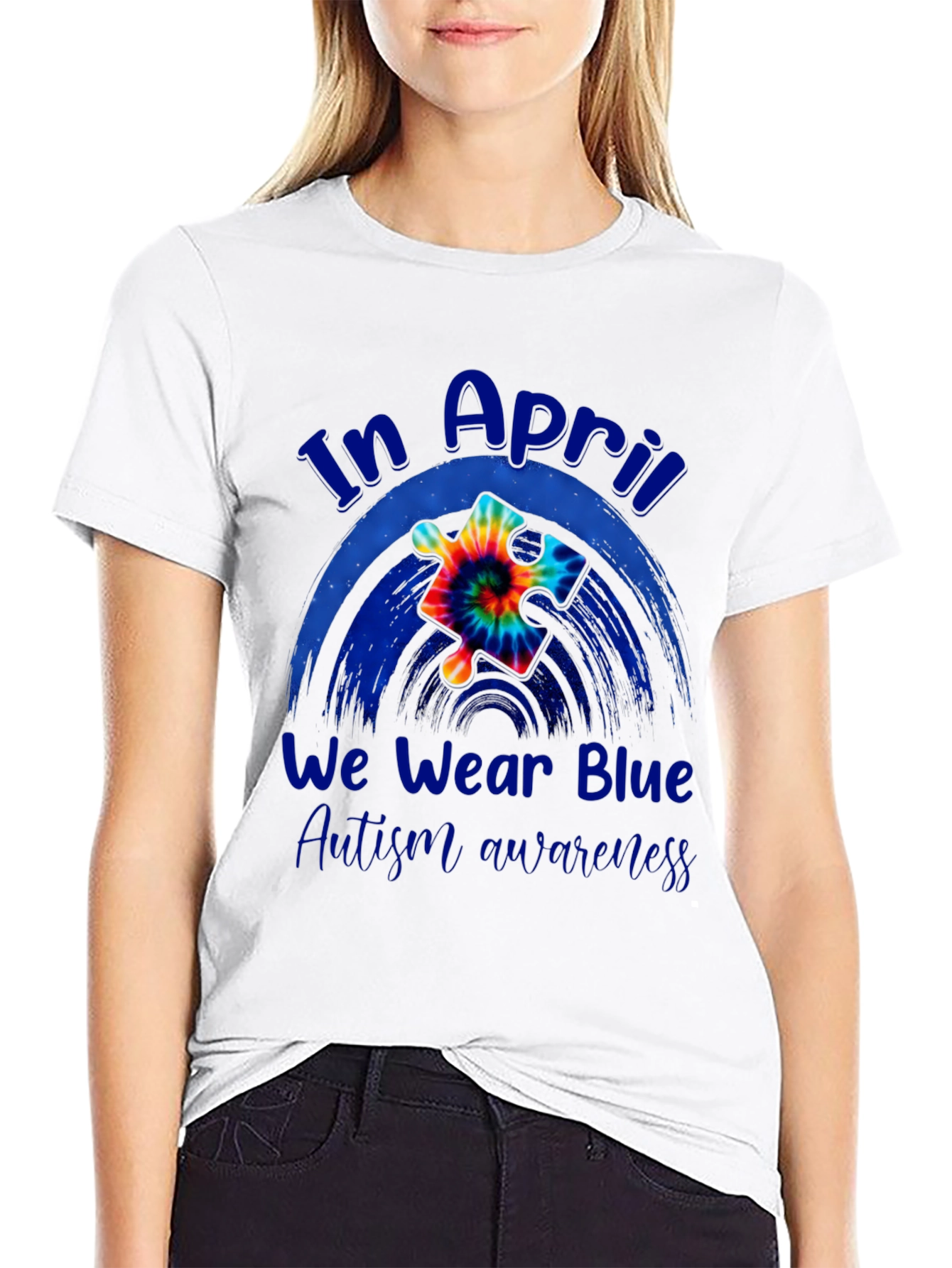 Autism Awareness T-Shirt - In April We Wear Blue