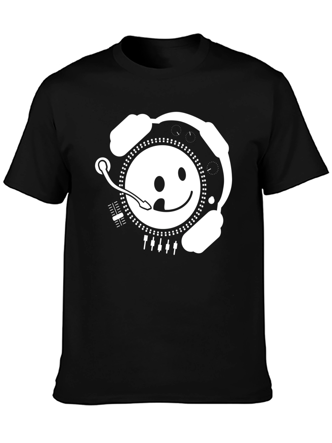 DJ Smiley Face Graphic Tee