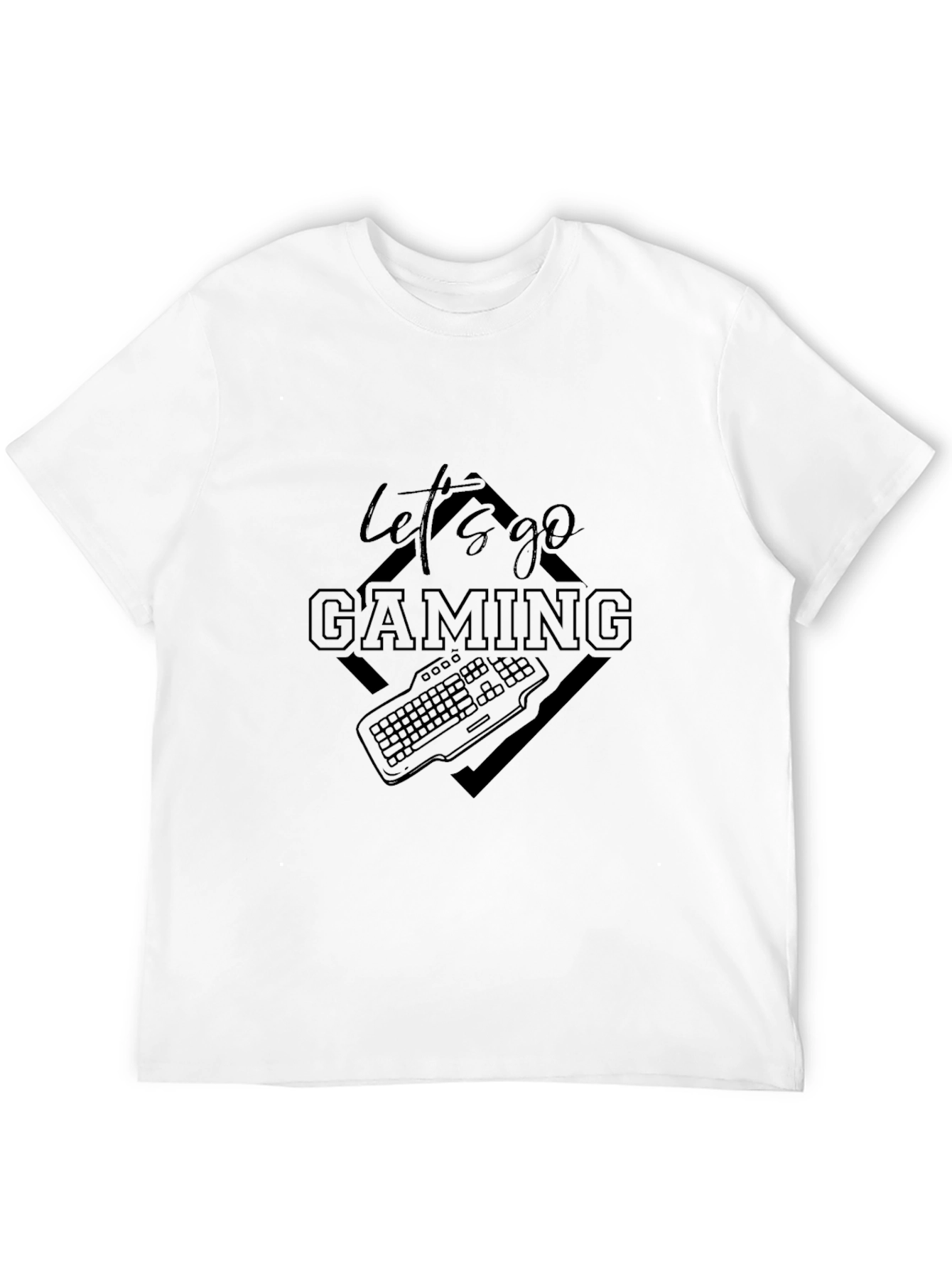Lets Go Gaming Black T-Shirt