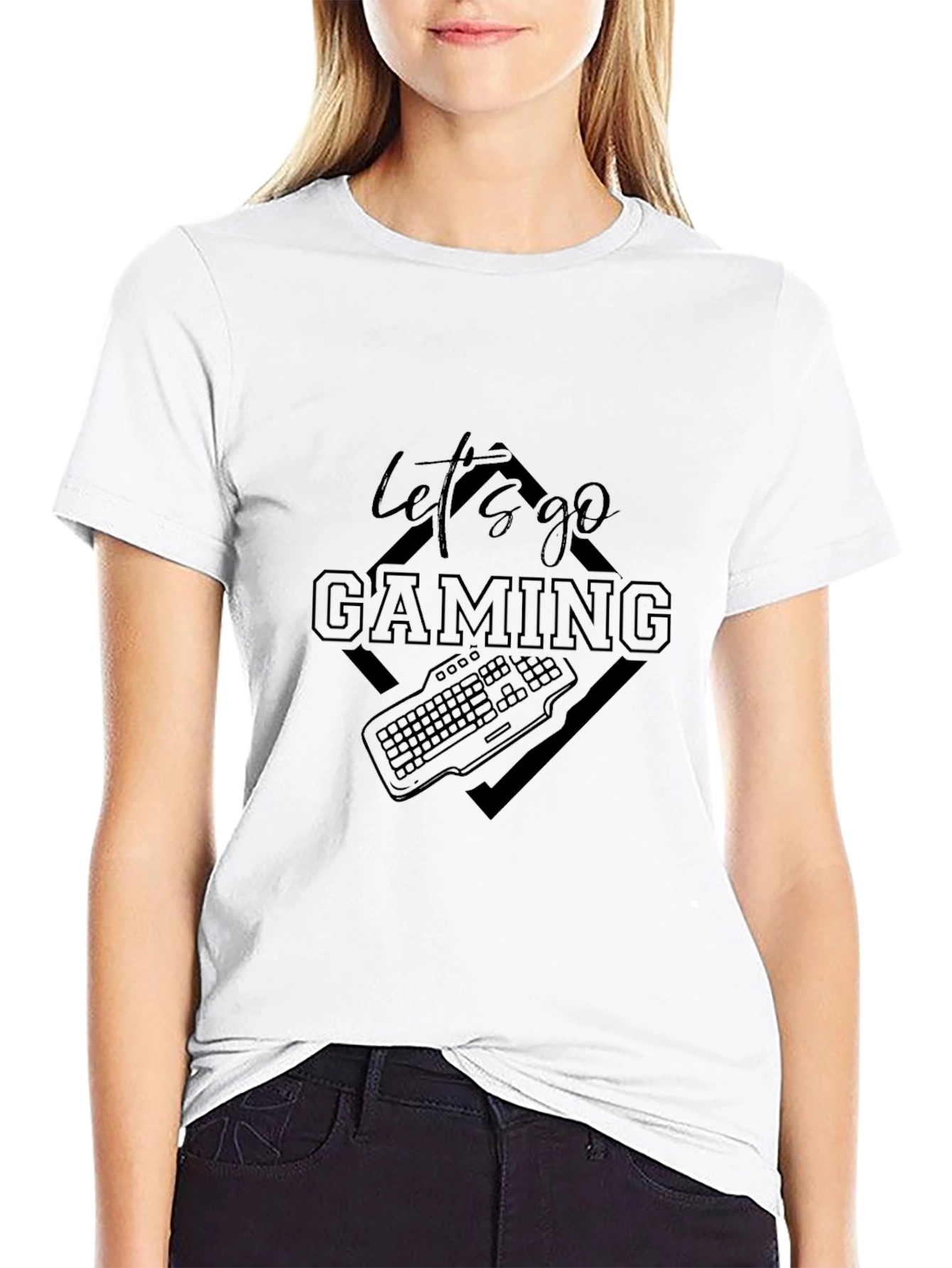 Lets Go Gaming Black T-Shirt