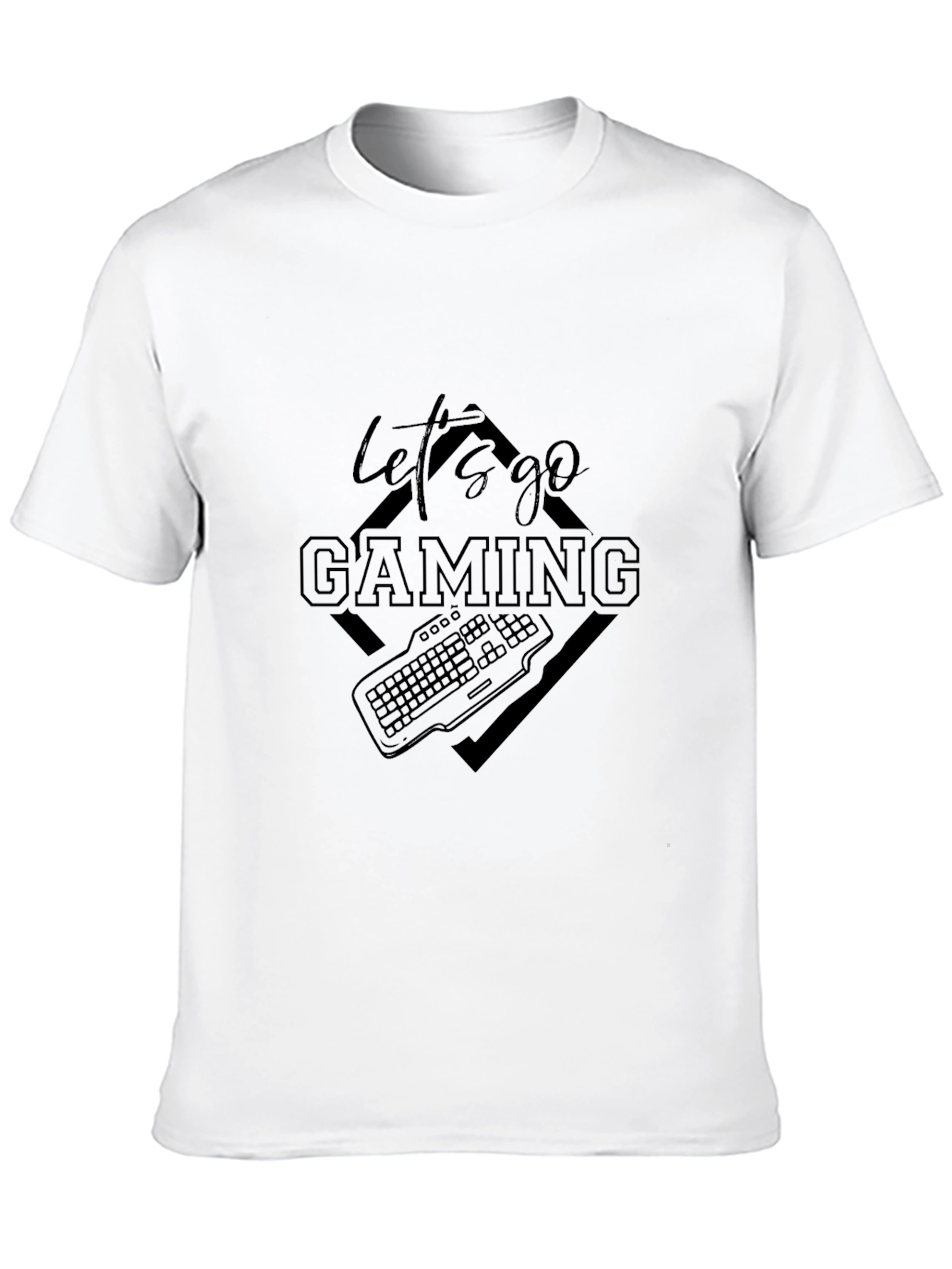 Lets Go Gaming Black T-Shirt
