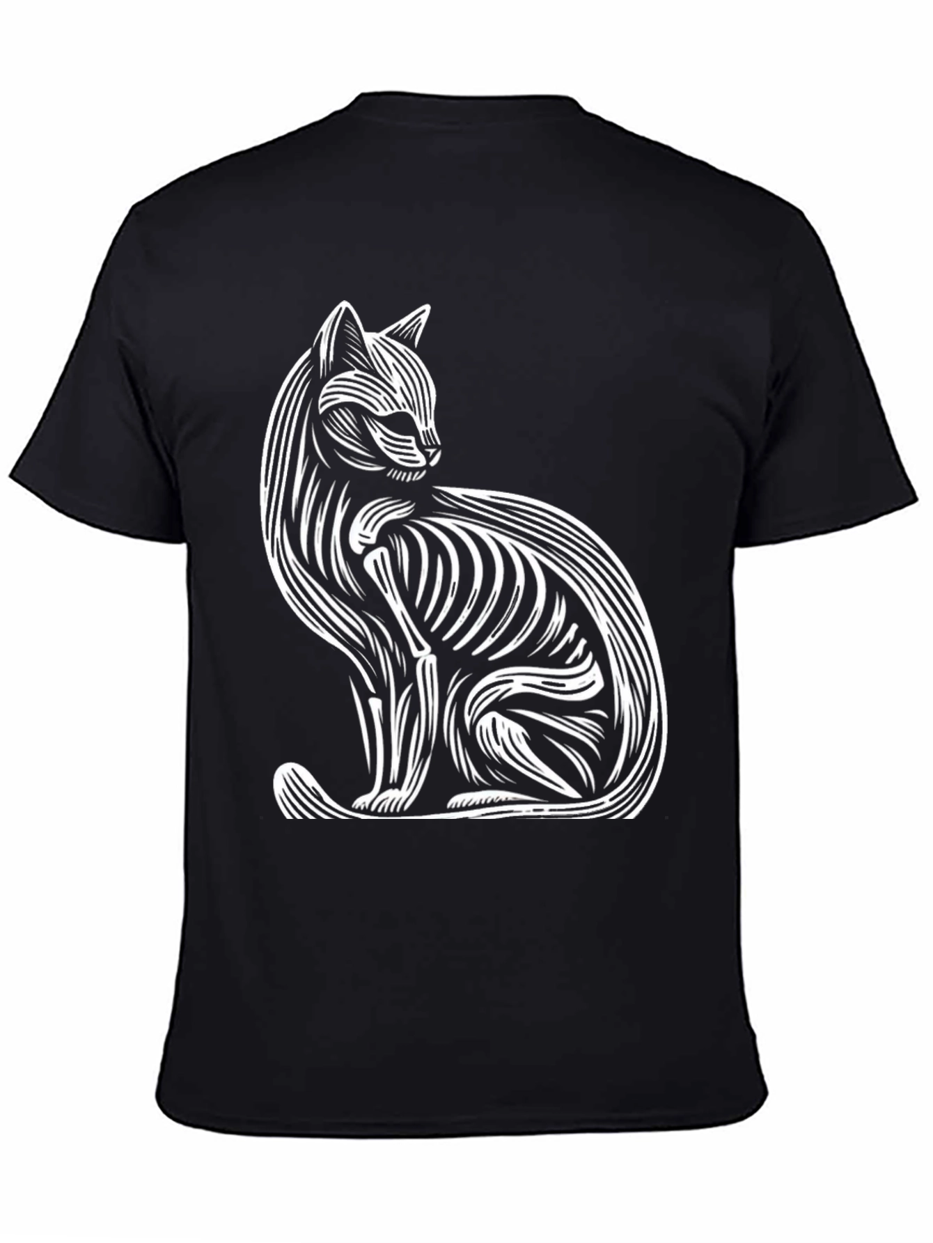 Abstract Cat Graphic Tee - Stylish & Unique