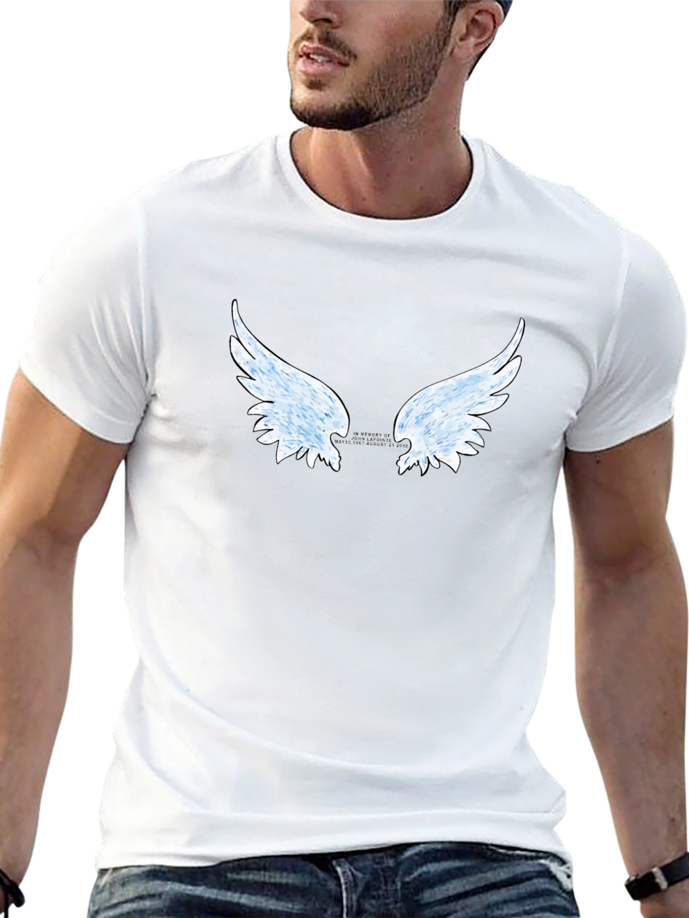 Winged Graphic Black T-Shirt