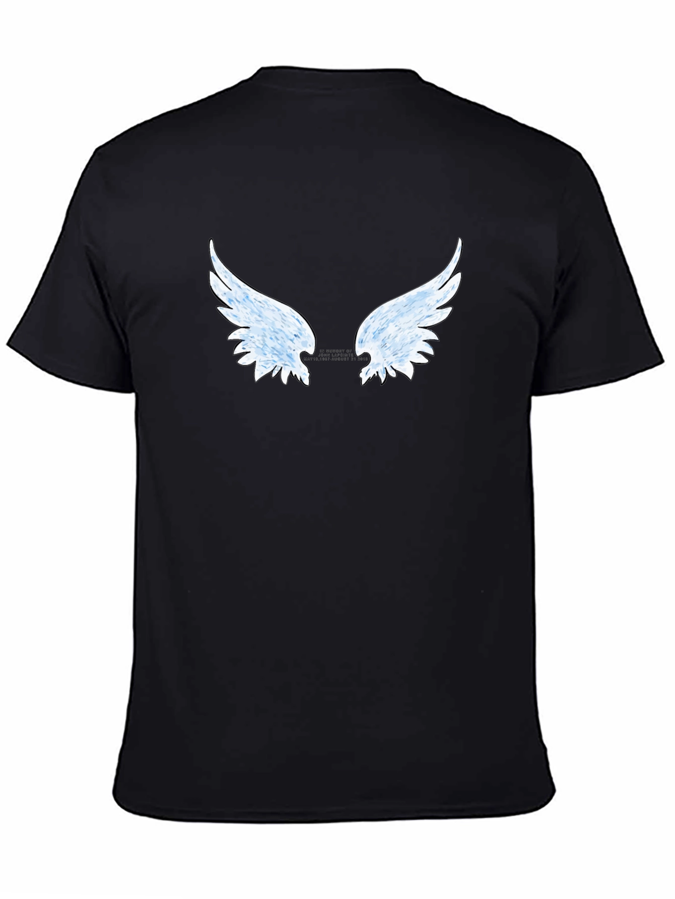 Winged Graphic Black T-Shirt