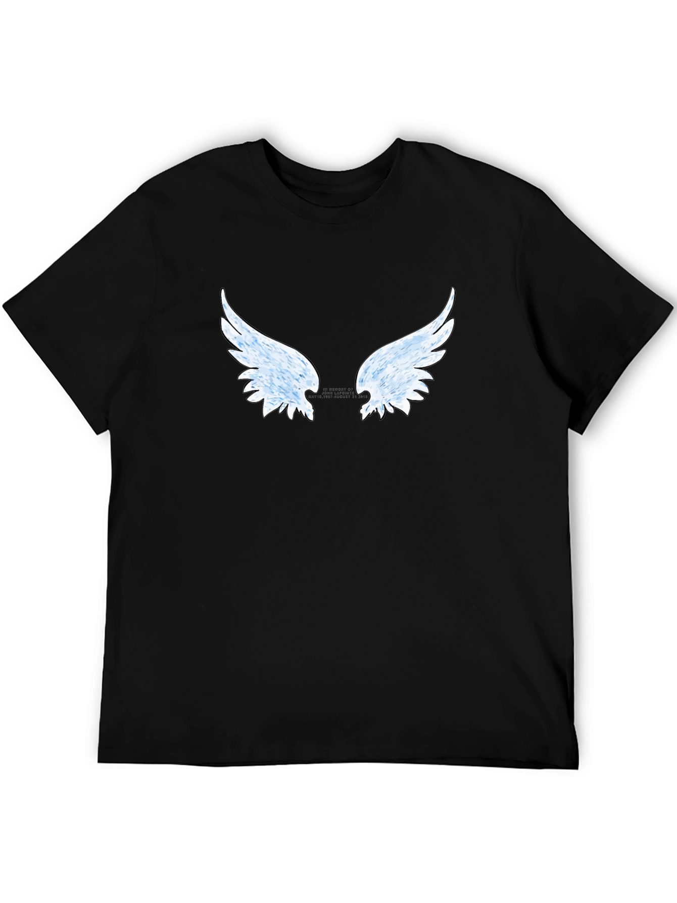 Winged Graphic Black T-Shirt