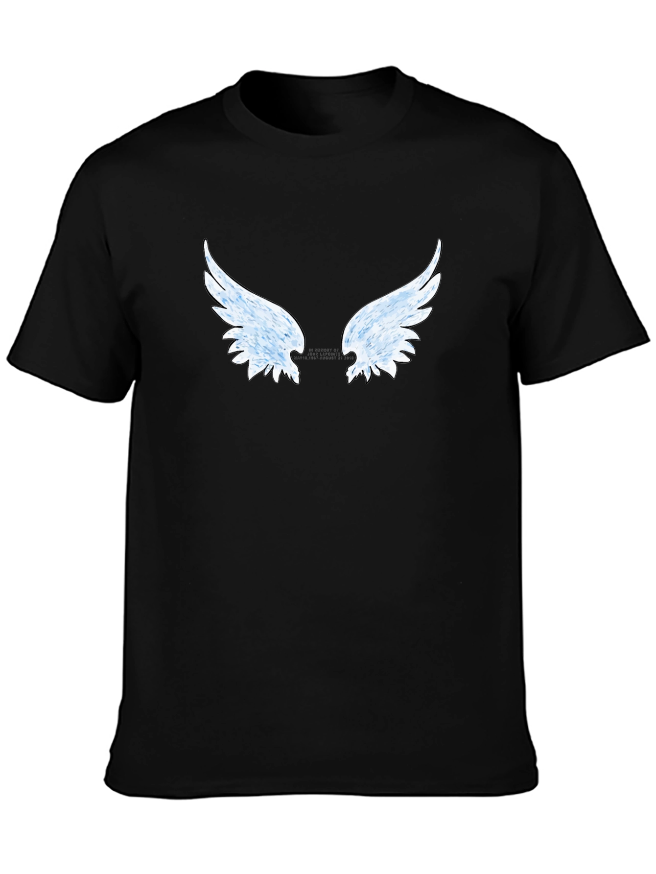 Winged Graphic Black T-Shirt
