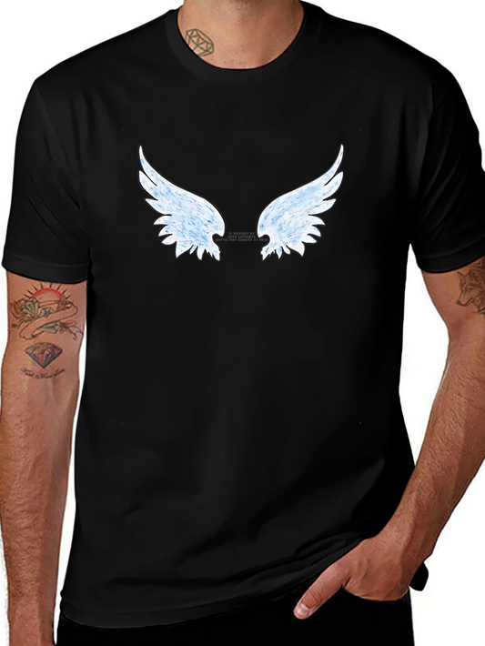 Winged Graphic Black T-Shirt