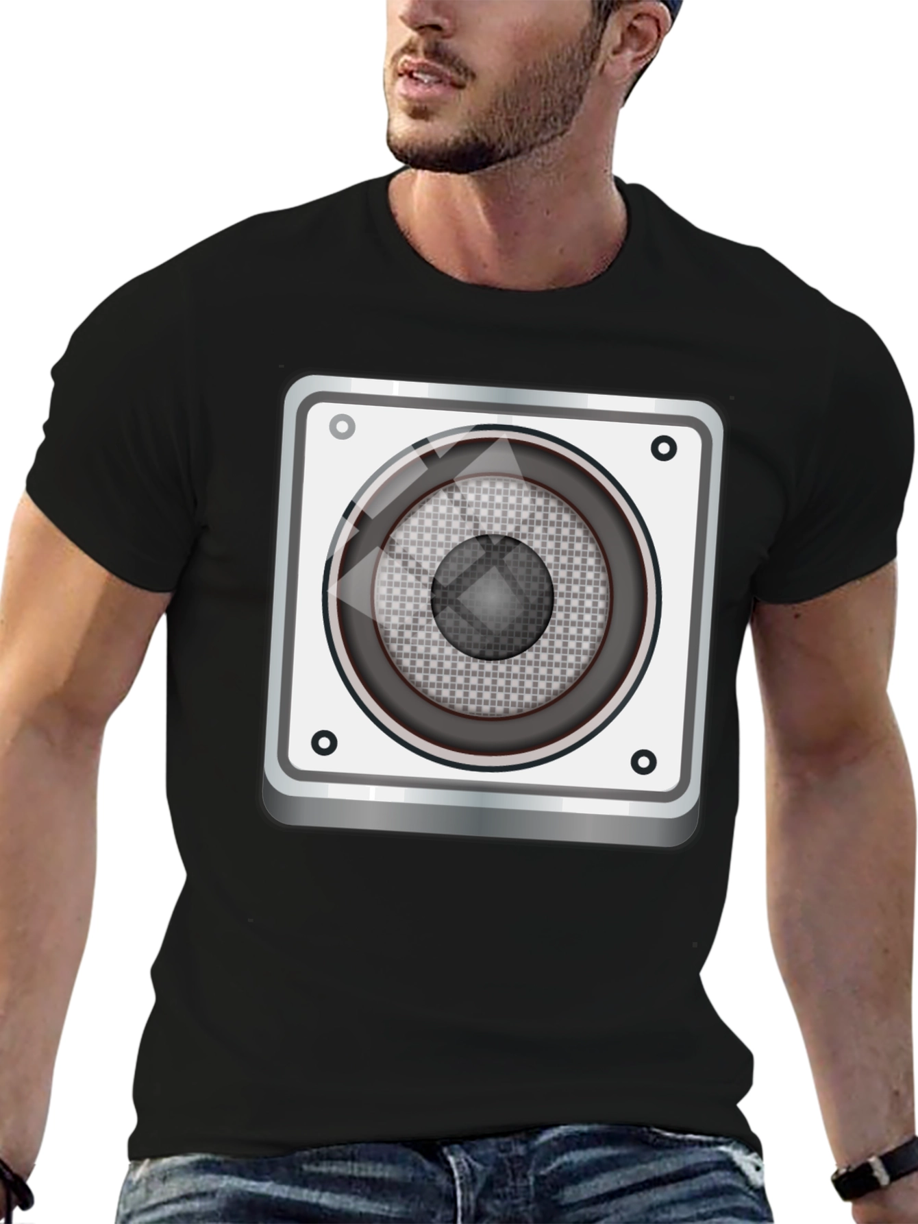 Speaker Graphic Tee - Music Lovers T-Shirt