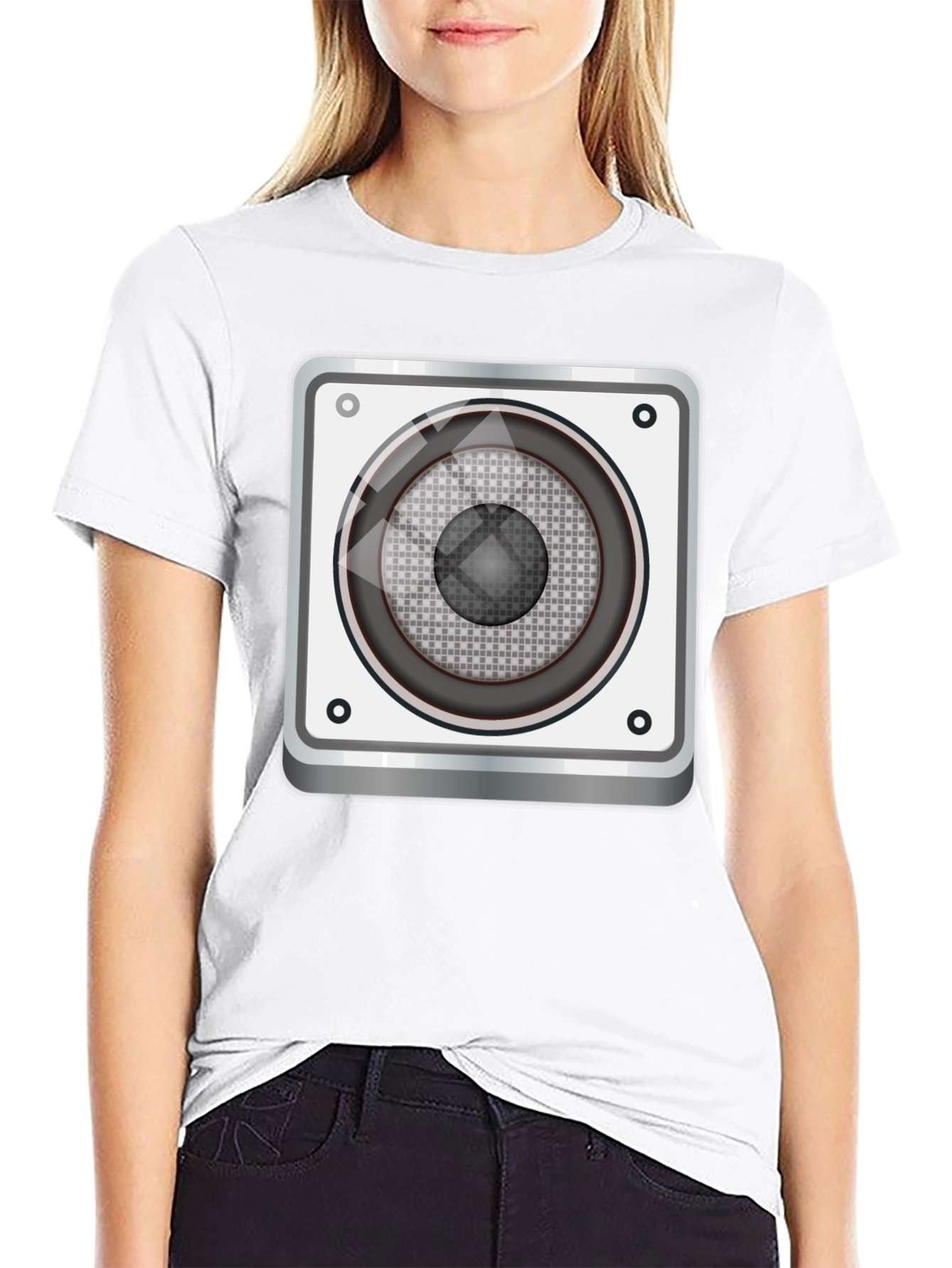 Speaker Graphic Tee - Music Lovers T-Shirt