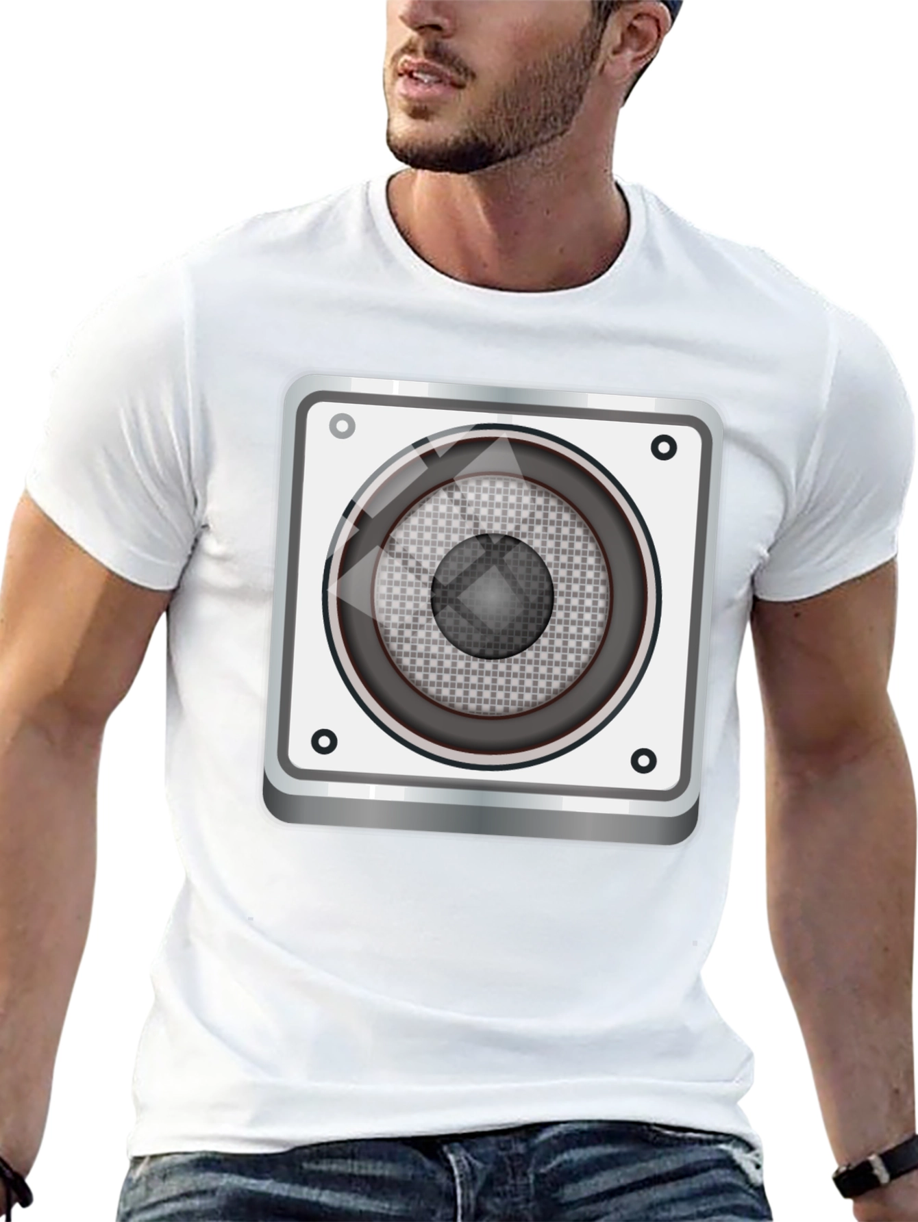Speaker Graphic Tee - Music Lovers T-Shirt
