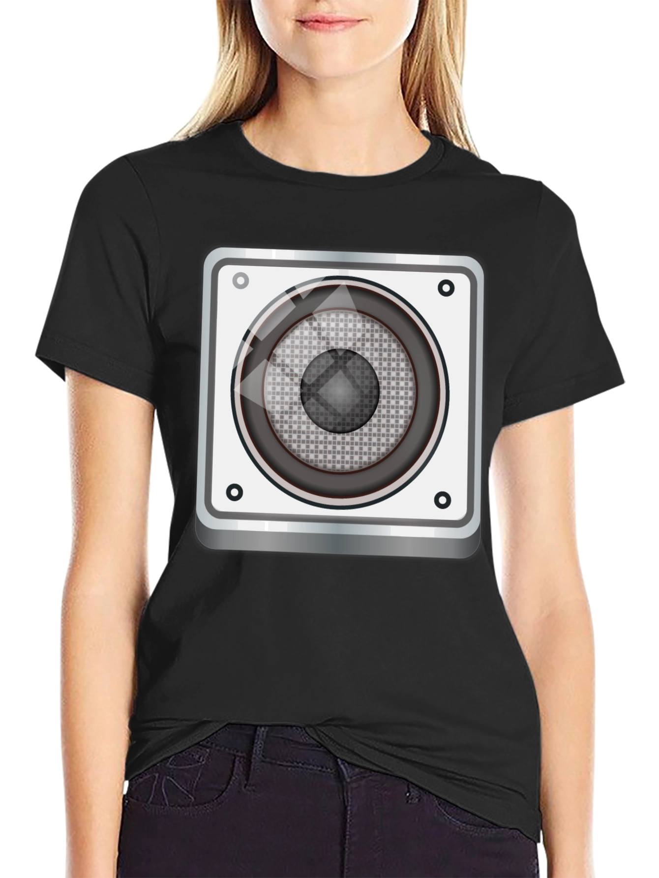Speaker Graphic Tee - Music Lovers T-Shirt