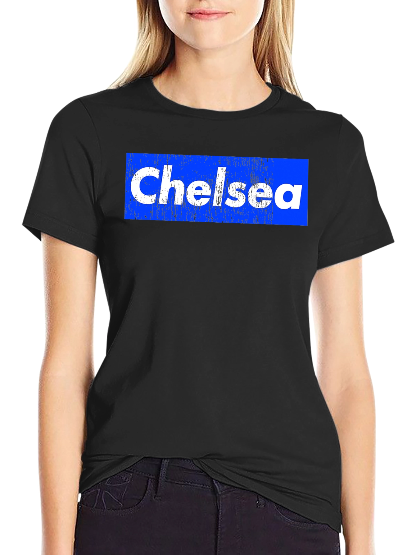 Chelsea Graphic T-Shirt - Blue & White