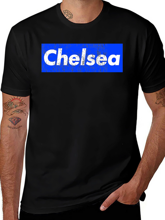 Chelsea Graphic T-Shirt - Blue & White