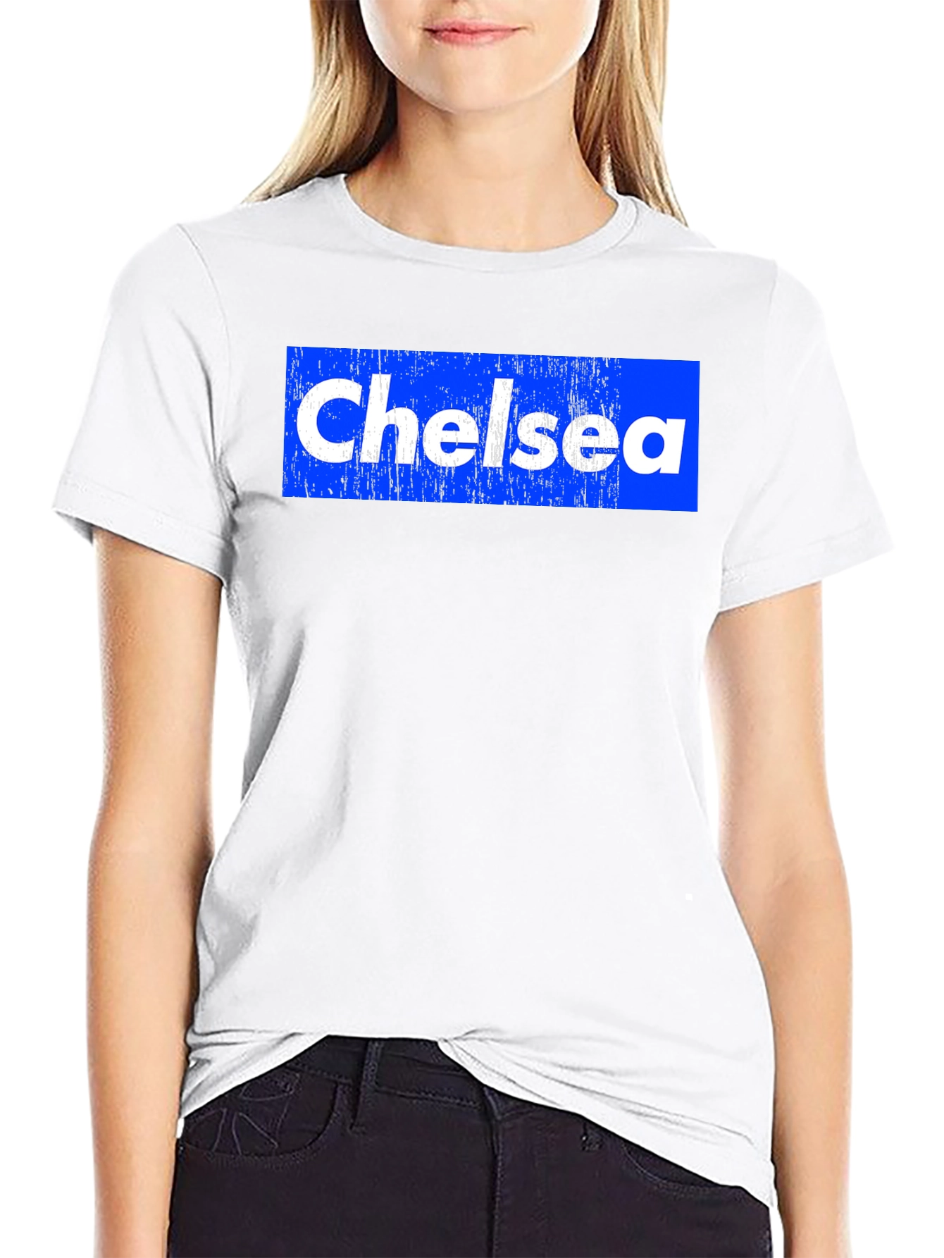 Chelsea Graphic T-Shirt - Blue & White