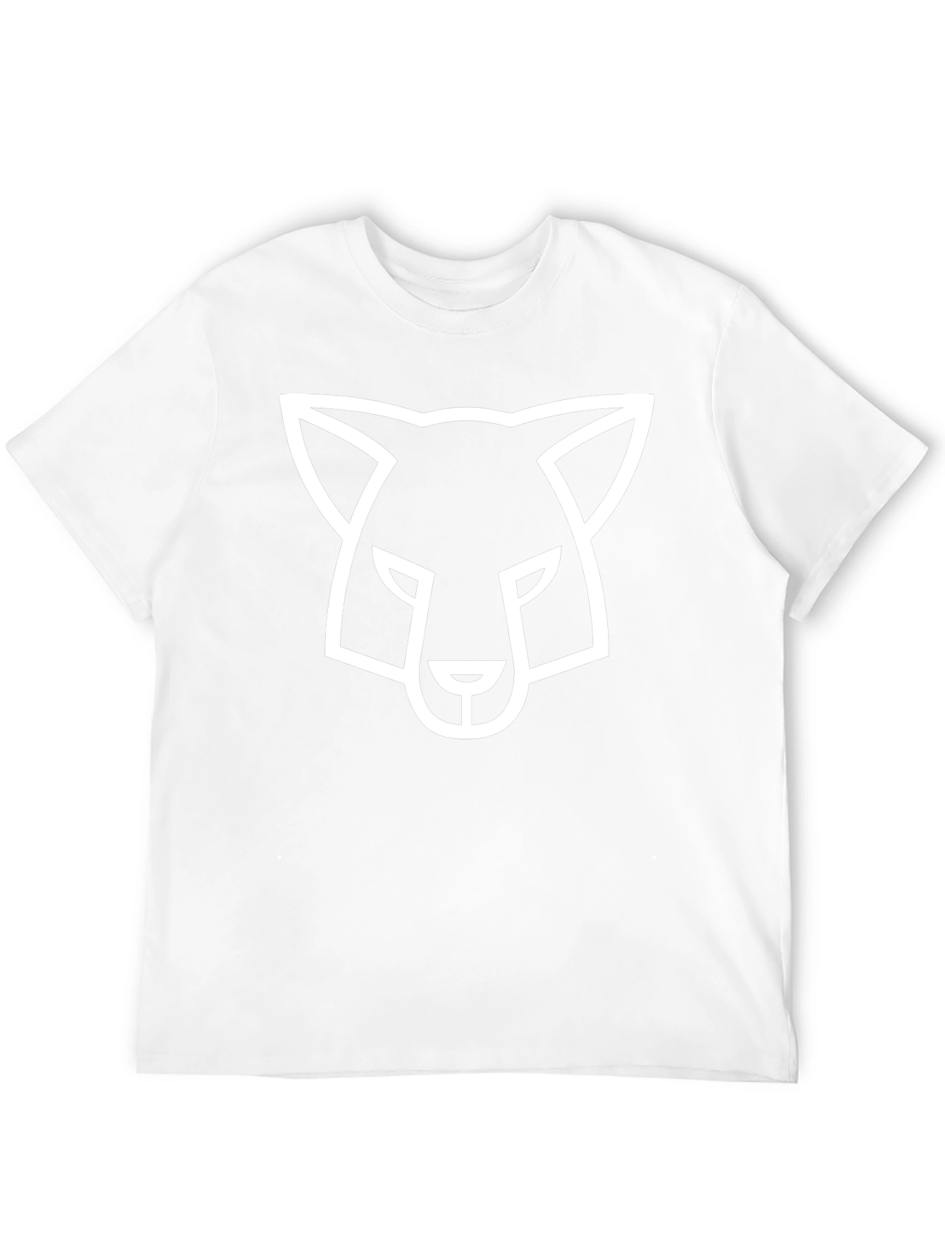 Modern Fox Graphic Tee - Black Cotton Blend