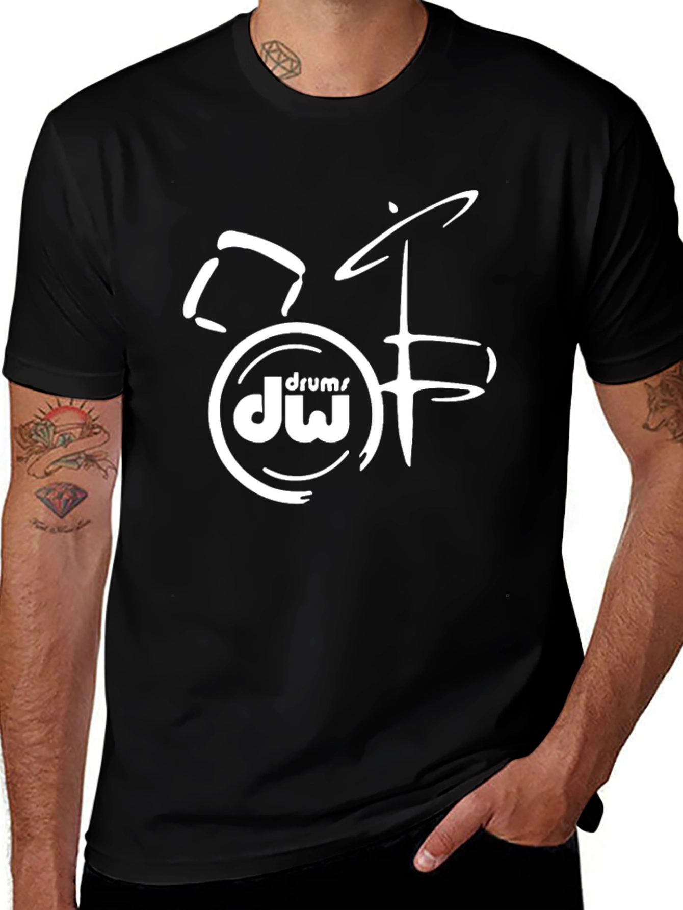 Drum DW Logo Black T-Shirt