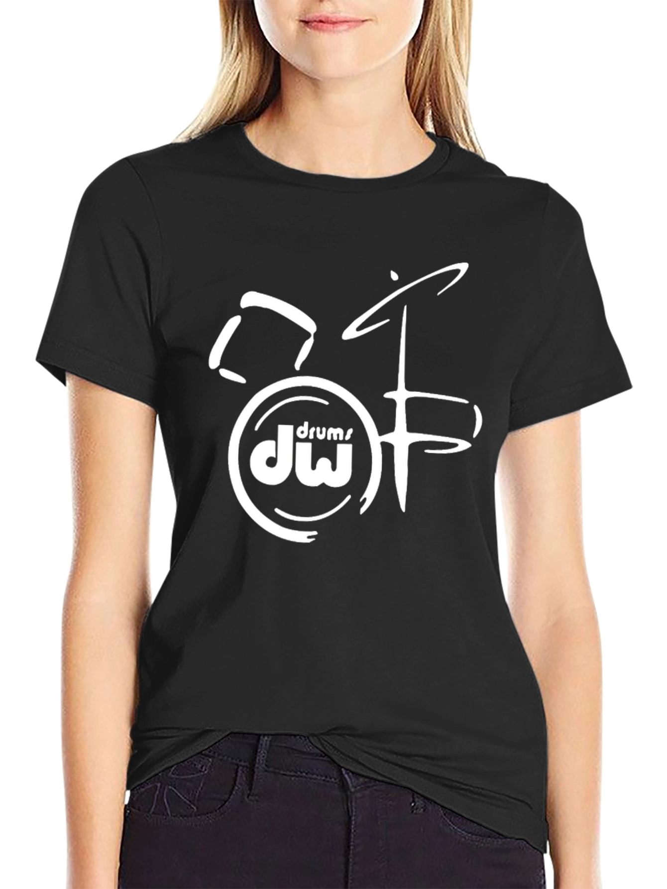 Drum DW Logo Black T-Shirt