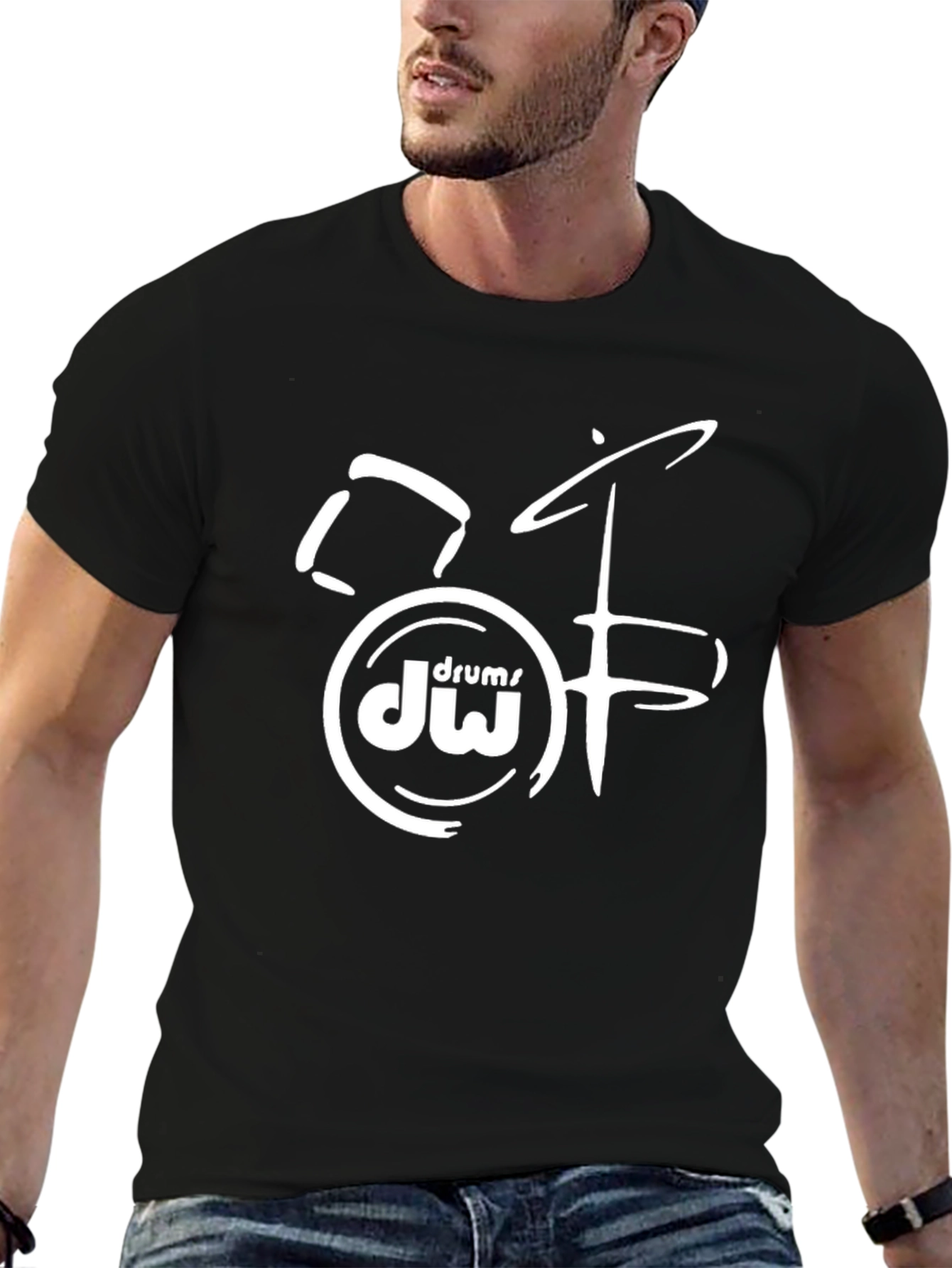 Drum DW Logo Black T-Shirt